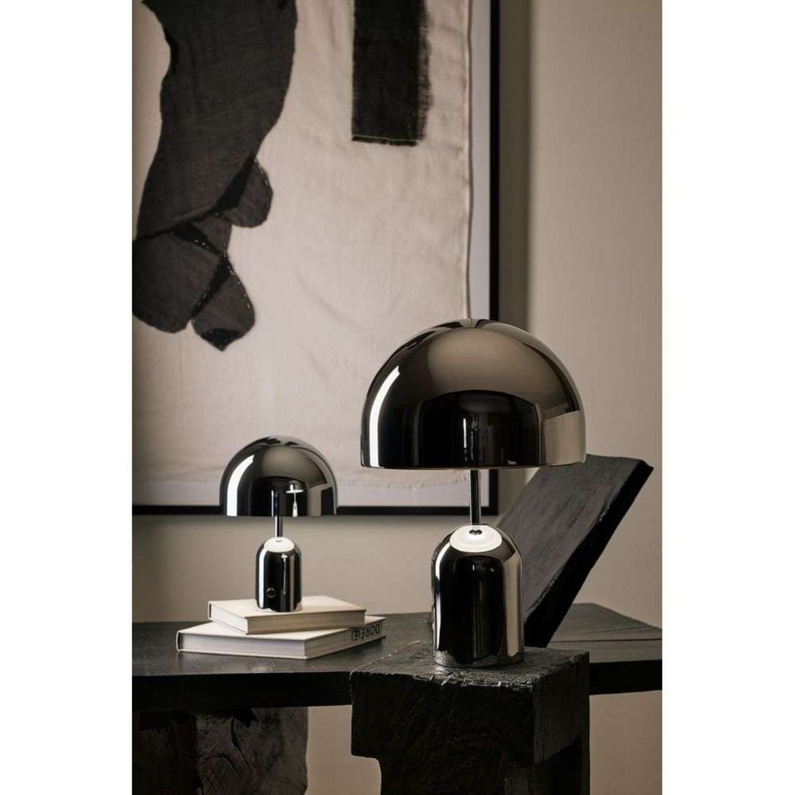 Bell Portable Lampă de Masă H28 Silver - Tom Dixon