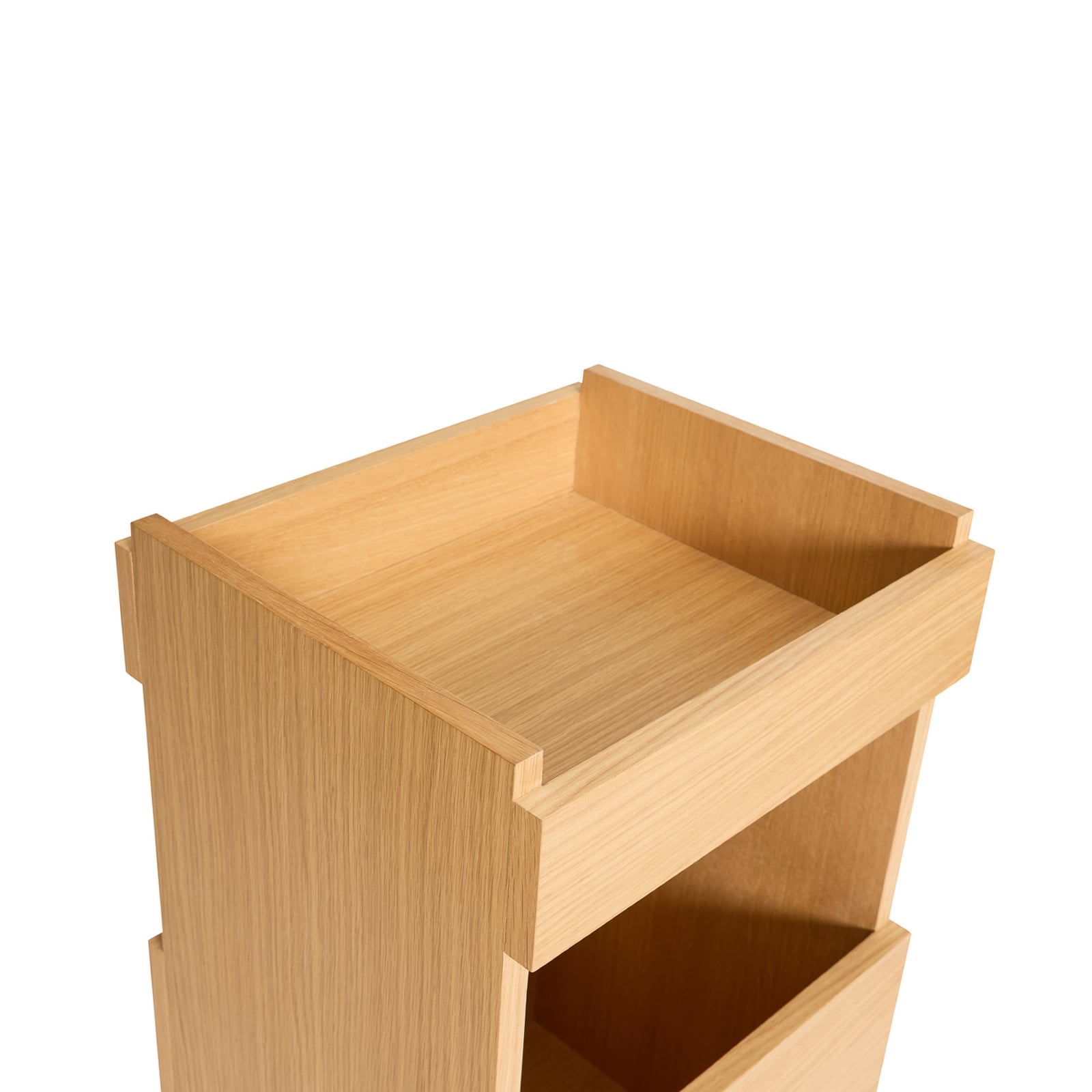 Carrello da portata Forma, rovere chiaro, altezza 70 cm - Hübsch