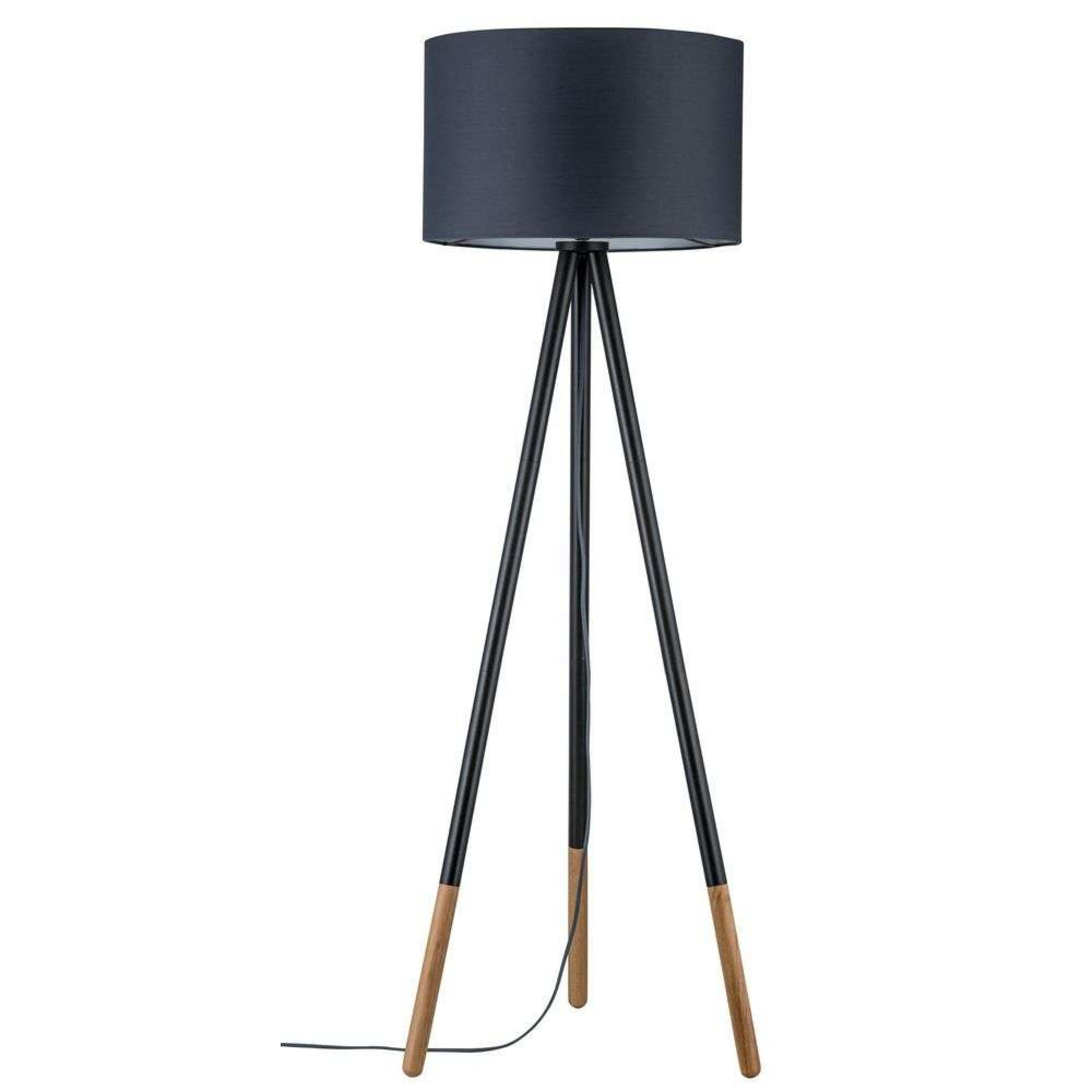 Rurik Floor Lamp Grey/Wood - Paulmann