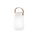 Namizna svetilka Collgar LED za polnjenje, bela, višina 26 cm