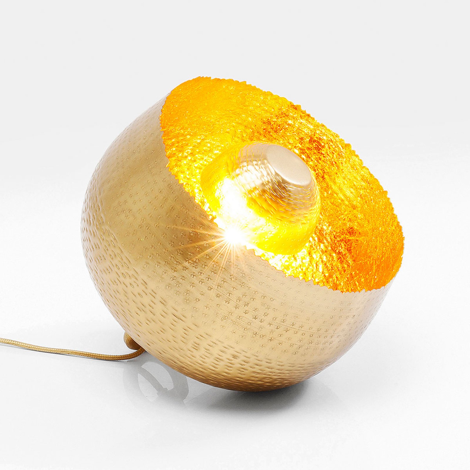 KARE Apollon bordlampe matt gull Ø 28 cm