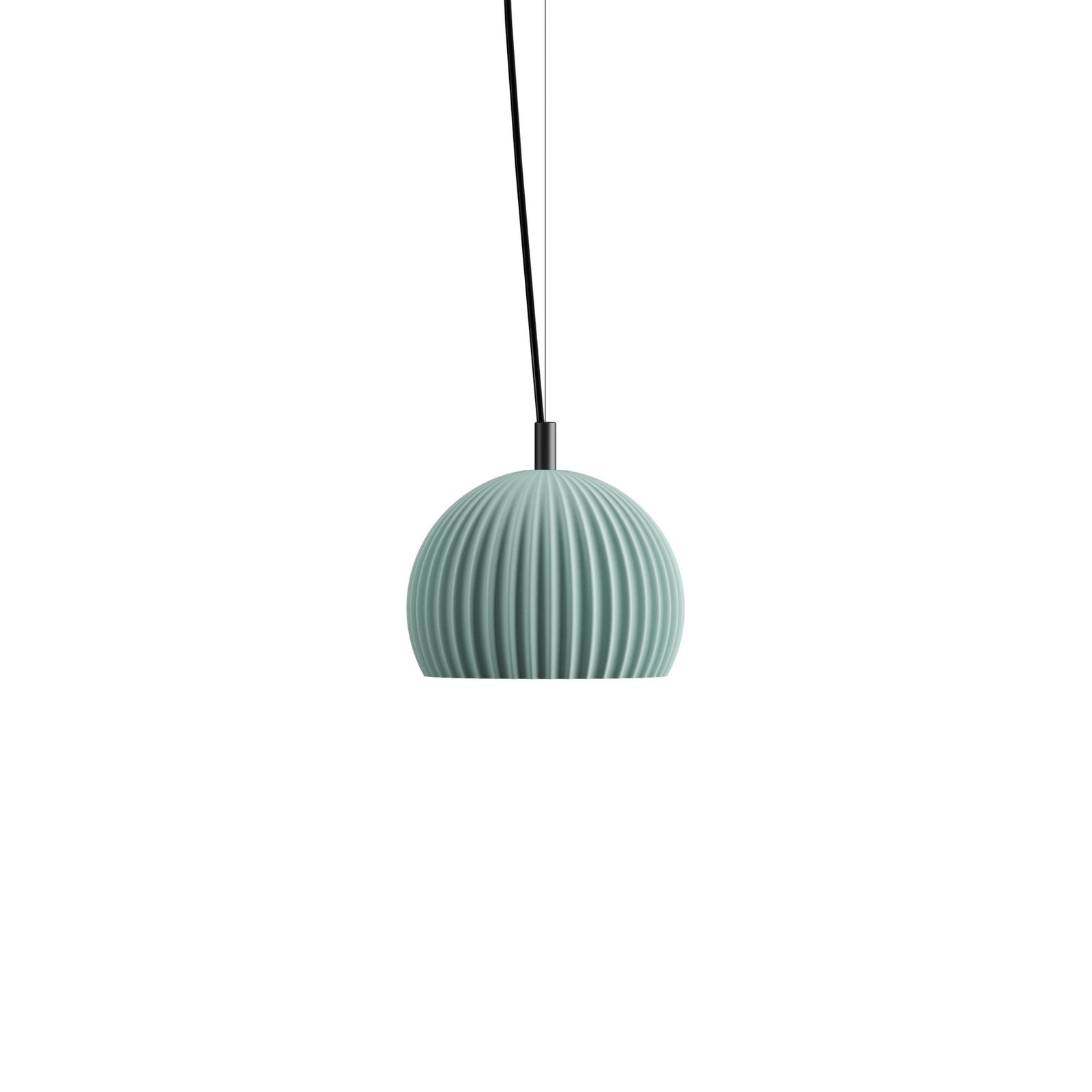 Karman Sahara pendant light, sage green, Ø 23 cm, ceramic E27