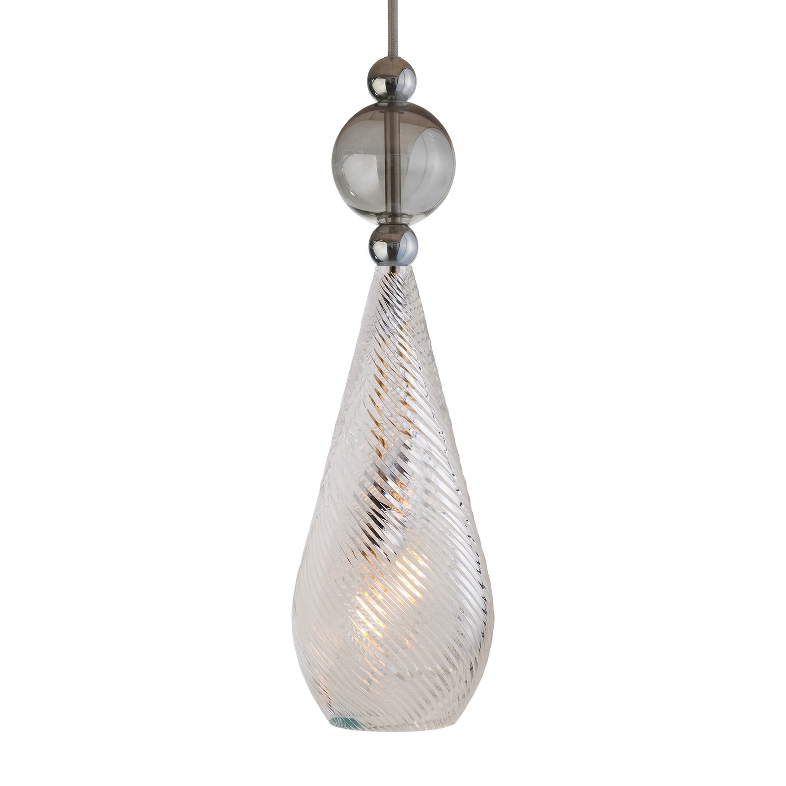 EBB & FLOW Smykke silber ball crystal drop swirl