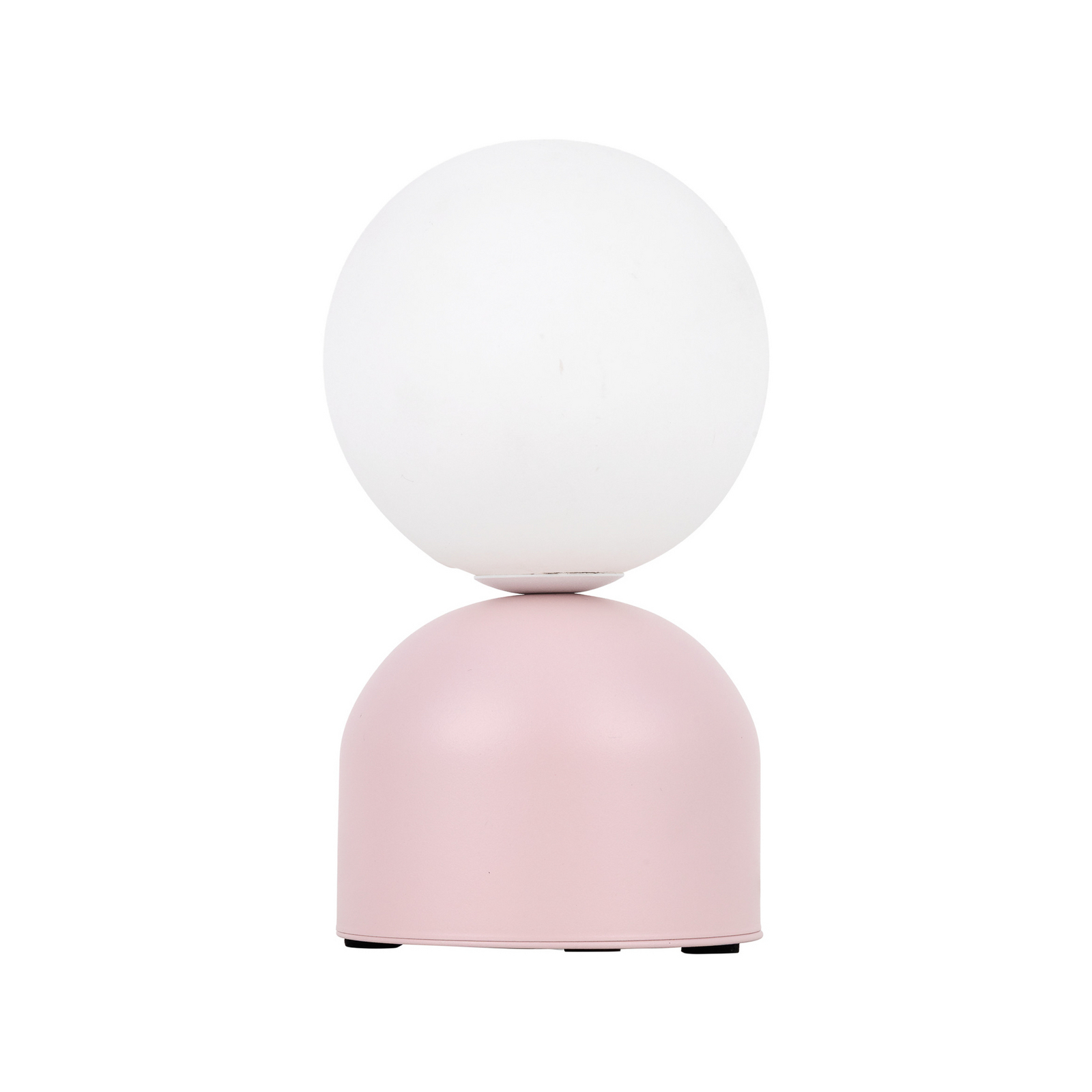 Tafellamp Miki, roze, glas, hoogte 21 cm, G9