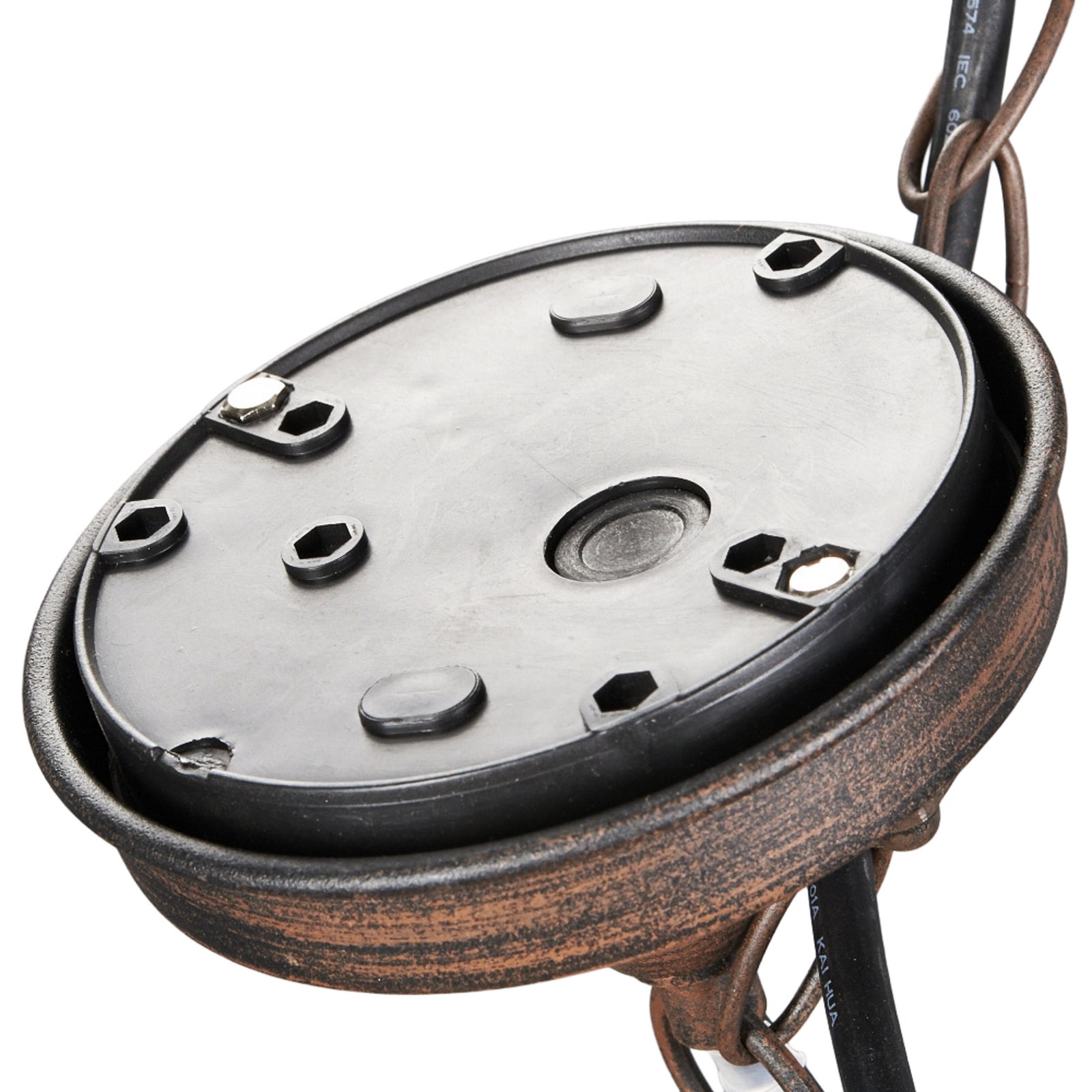 Eddie Buiten Hanglamp Rust/Clear - Lindby Eddie Buiten Hanglamp Rust/Clear - Lindby