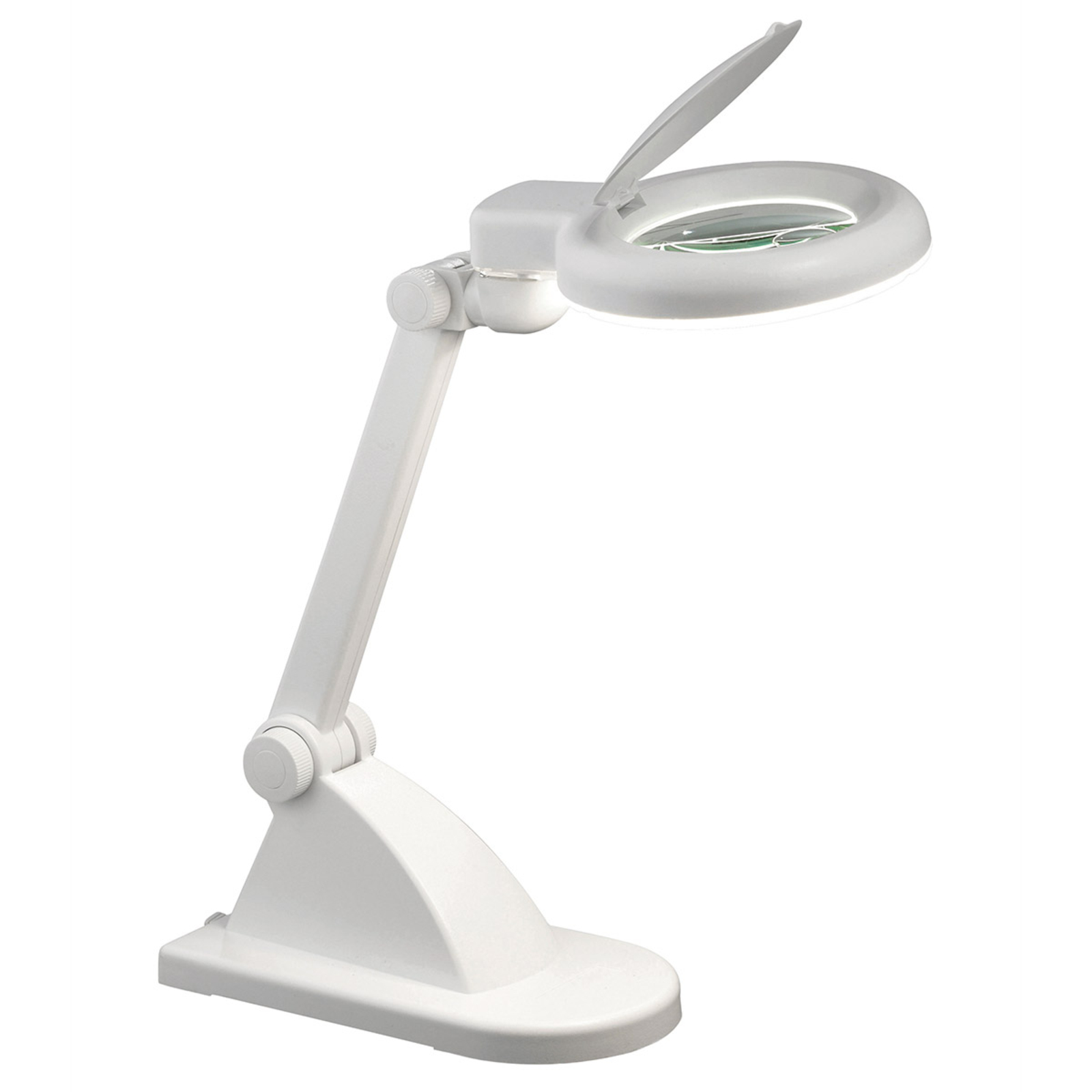 Markslöjd Storå magnifying light, white, for Workroom / Office, acrylic, metal, G5, 12 W, energy efficiency: A, W: 14 cm, H: 37 cm
