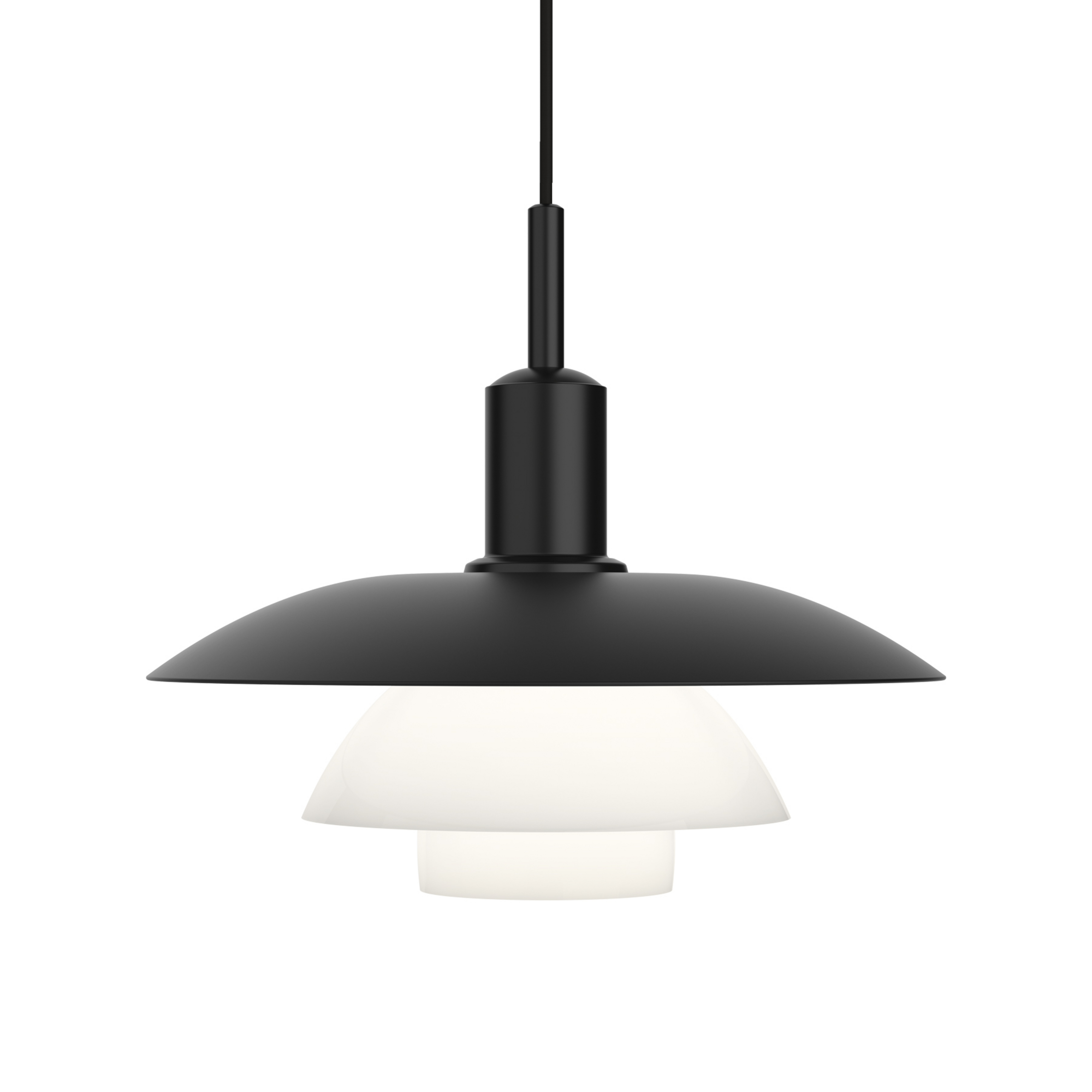 PH 5/5 Hanglamp Black/Opal - Louis Poulsen