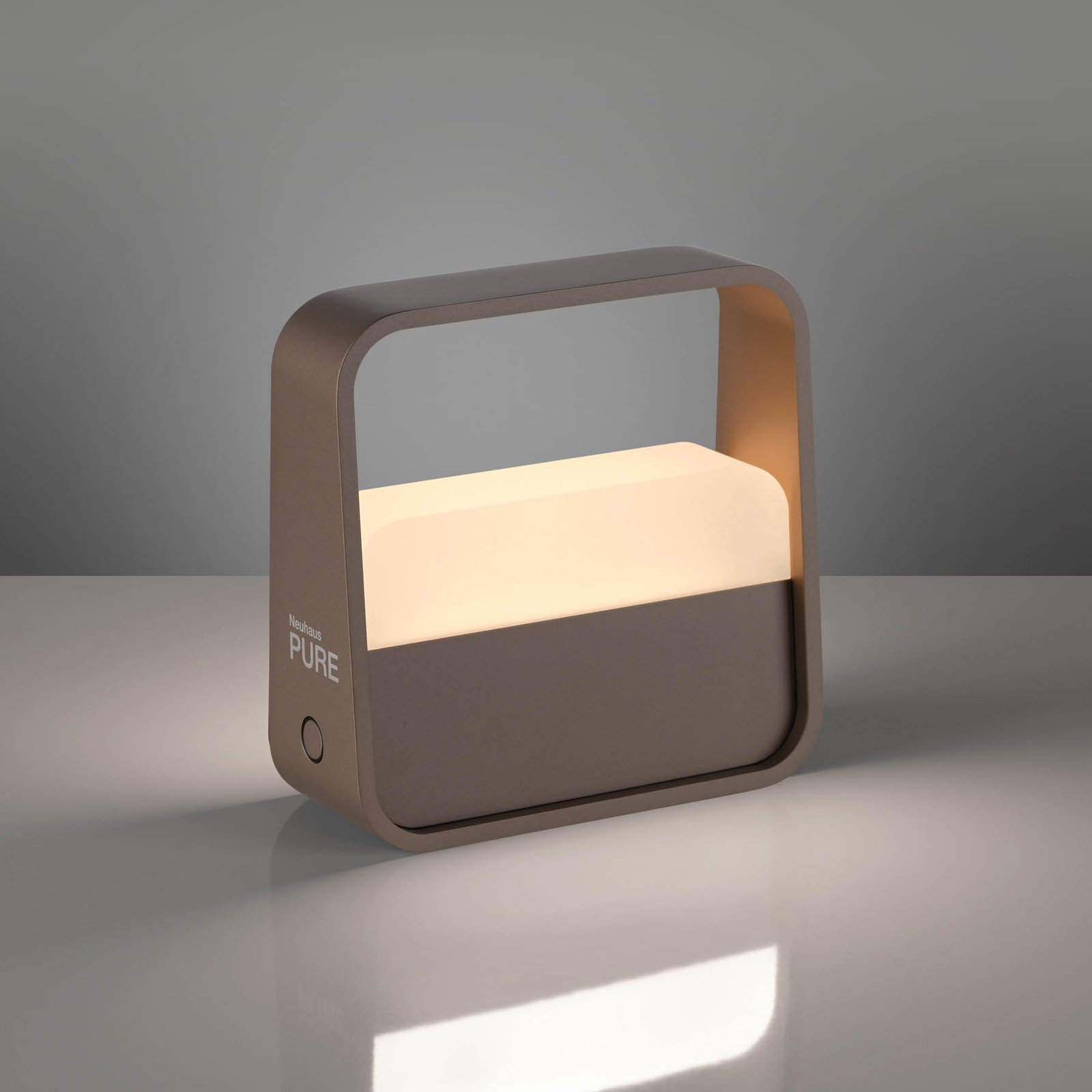 PURE LED rechargeable table lamp Pure Go, bronze, aluminium