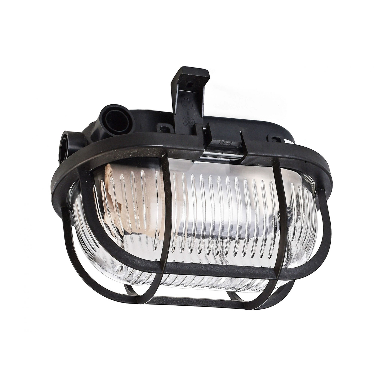 Feuchtraum-Anbauleuchte Syrma, IP44, oval