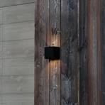 Ideal Lux LED zunanja stenska svetilka Atom, črna, 10 cm, kovinska