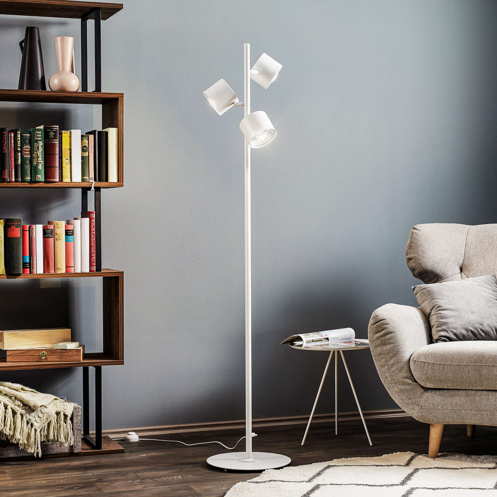 three bulb floor lamp