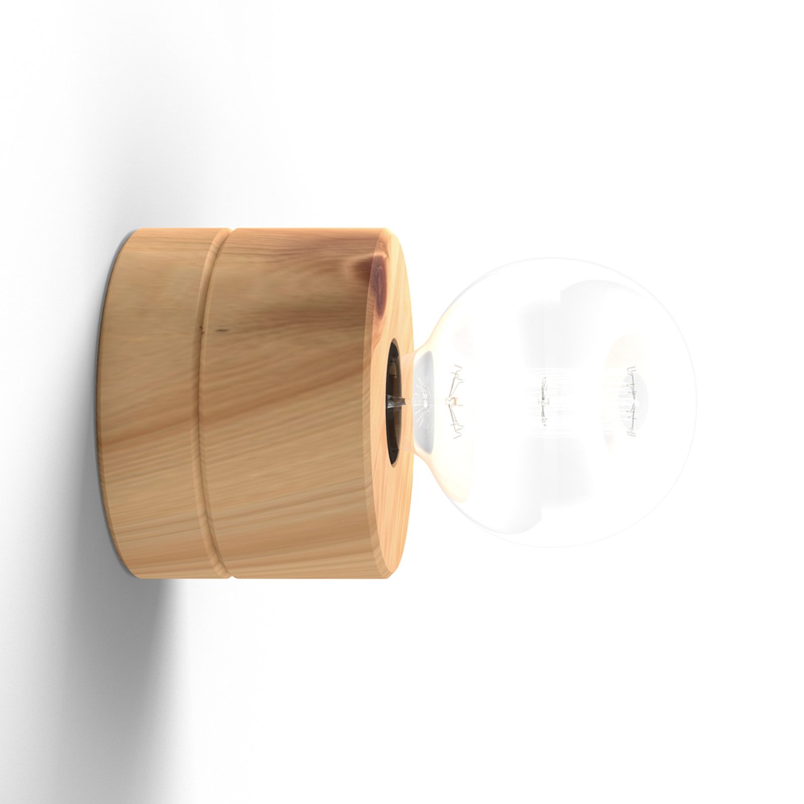 ALMUT 0239 wall light, vegan, Swiss stone pine