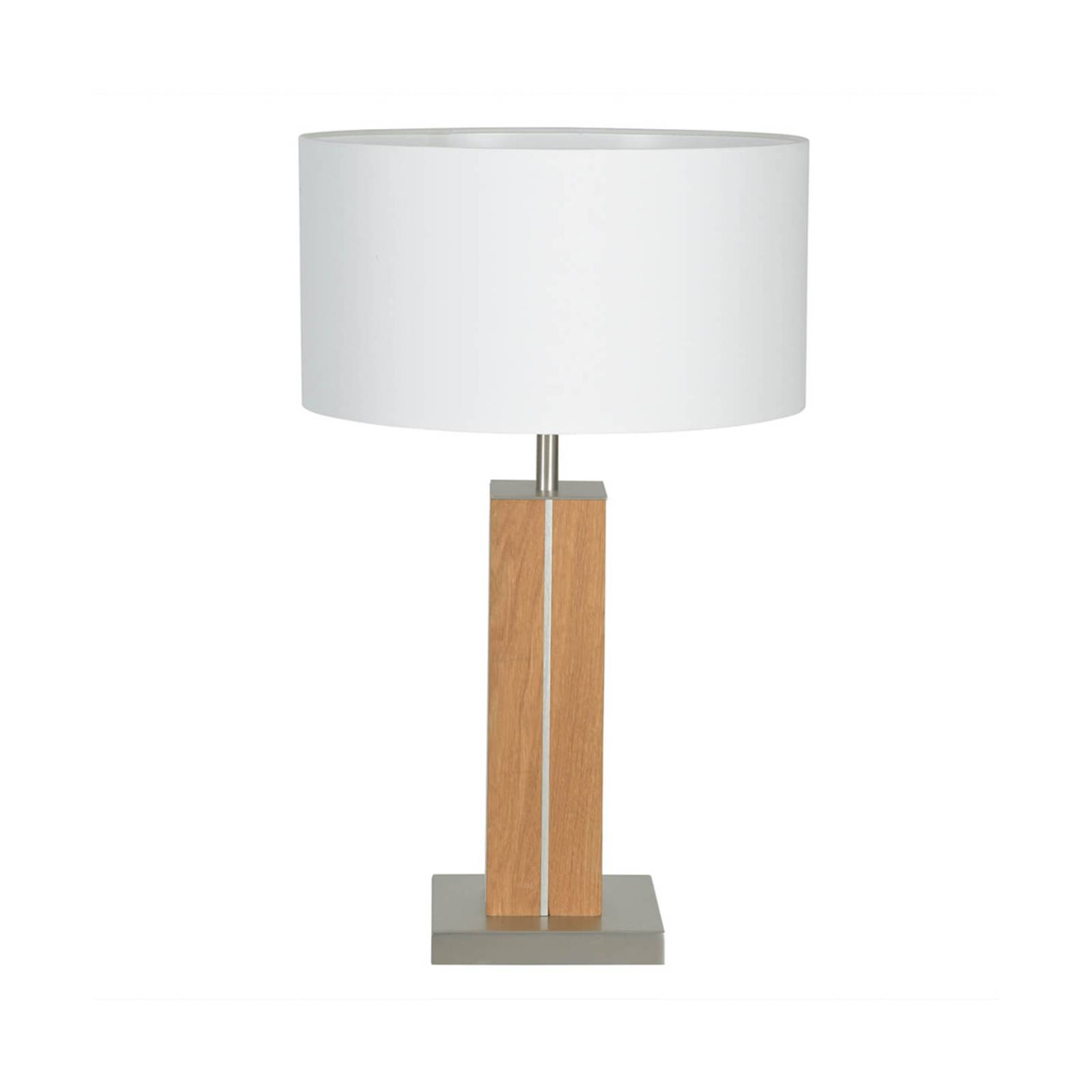 HerzBlut Dana Tischleuchte, Eiche geölt Höhe 56 cm