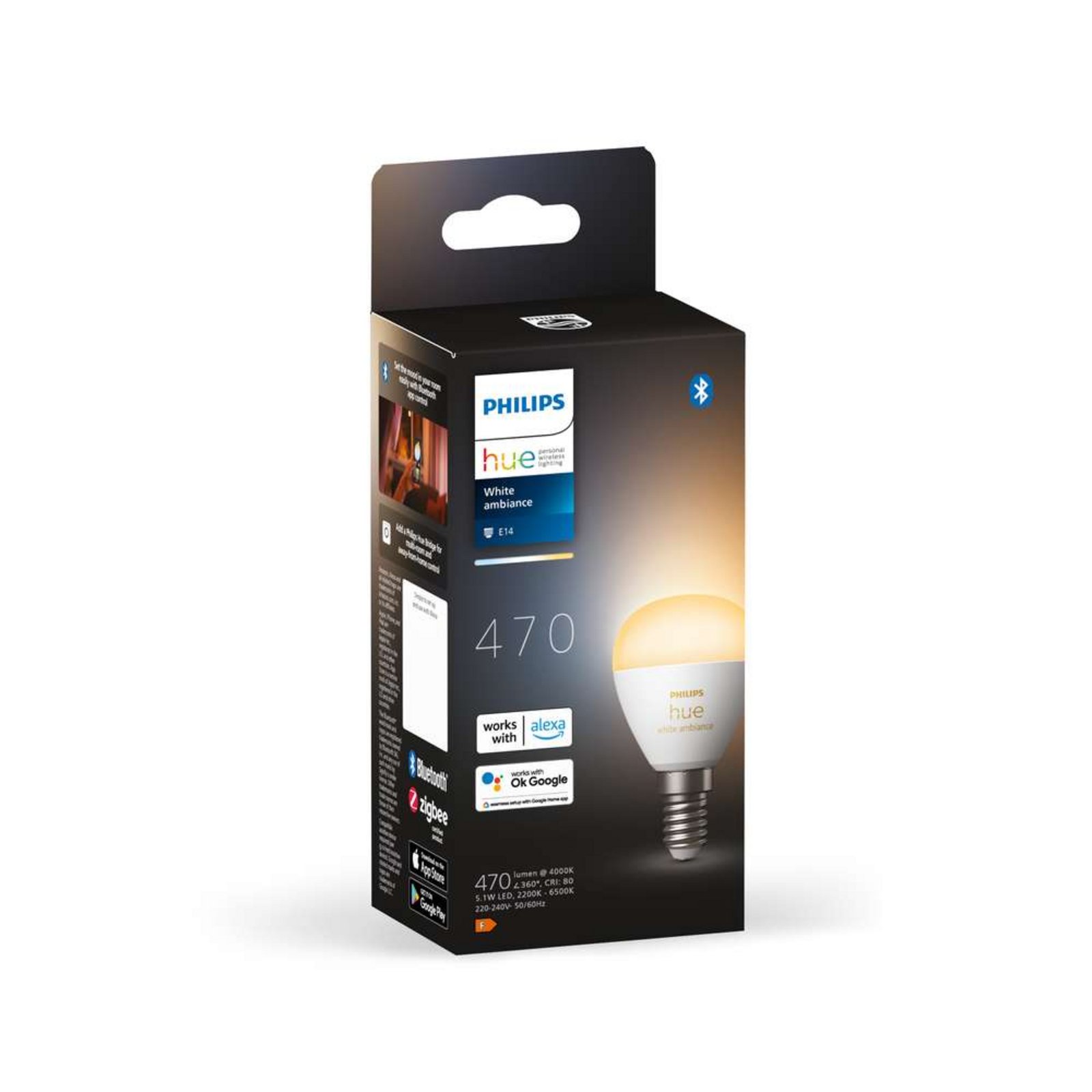 Philips Hue White&Amb. 5,1W Luster Crown E14 - Philips Hue