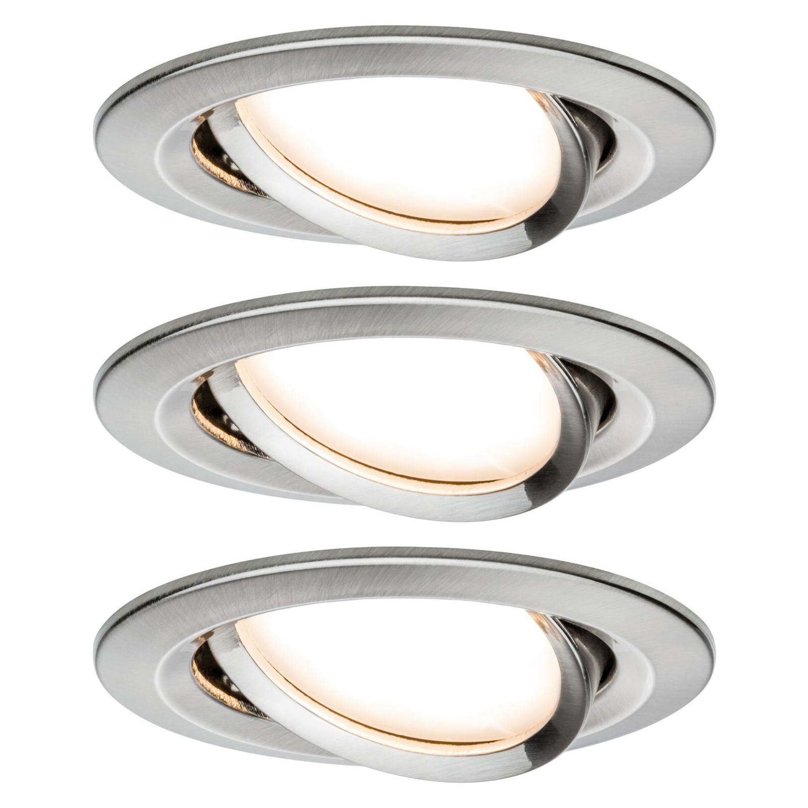 Paulmann Nova LED-Einbauspot 3er schwenkbar
