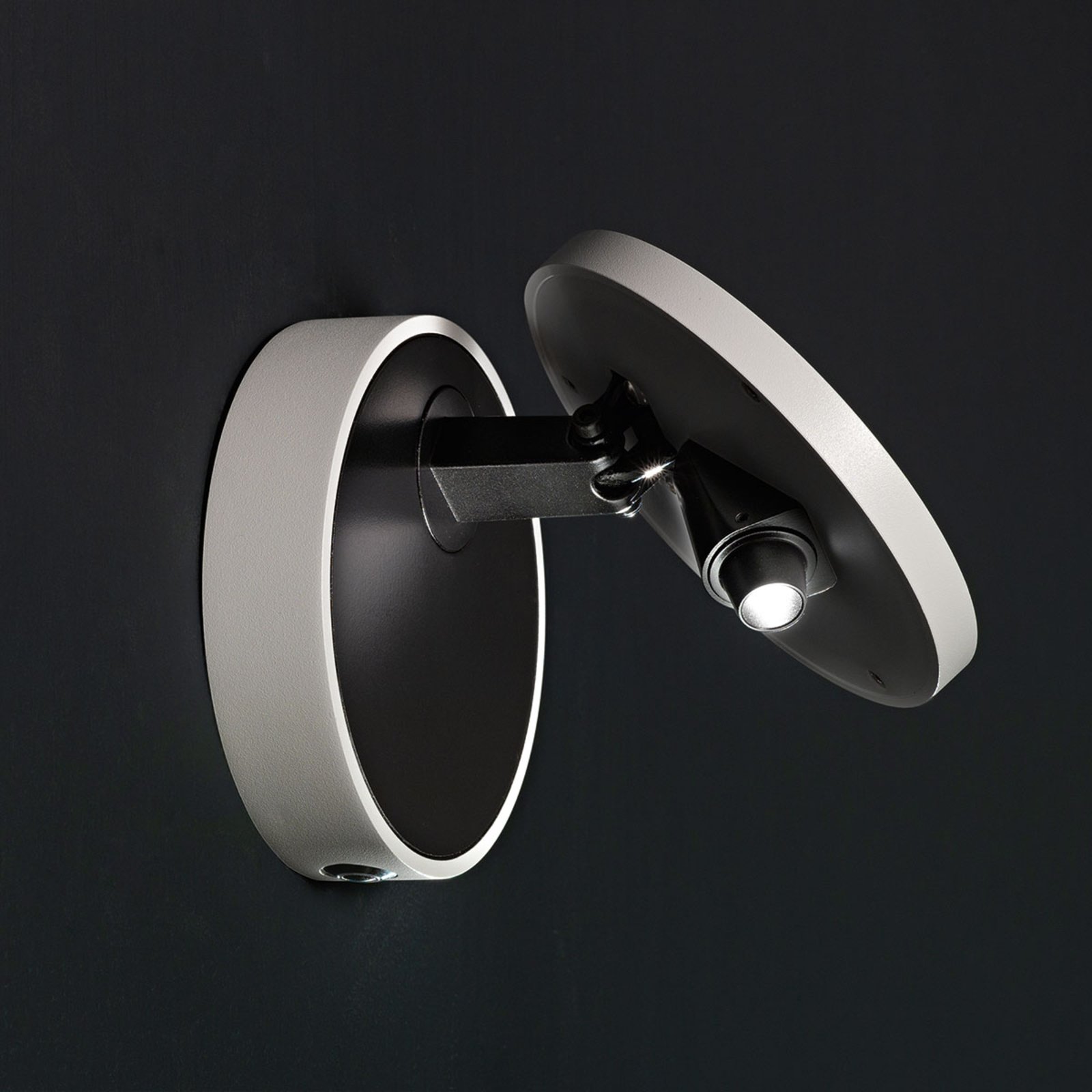 Ara LED wall light with reading spotlight