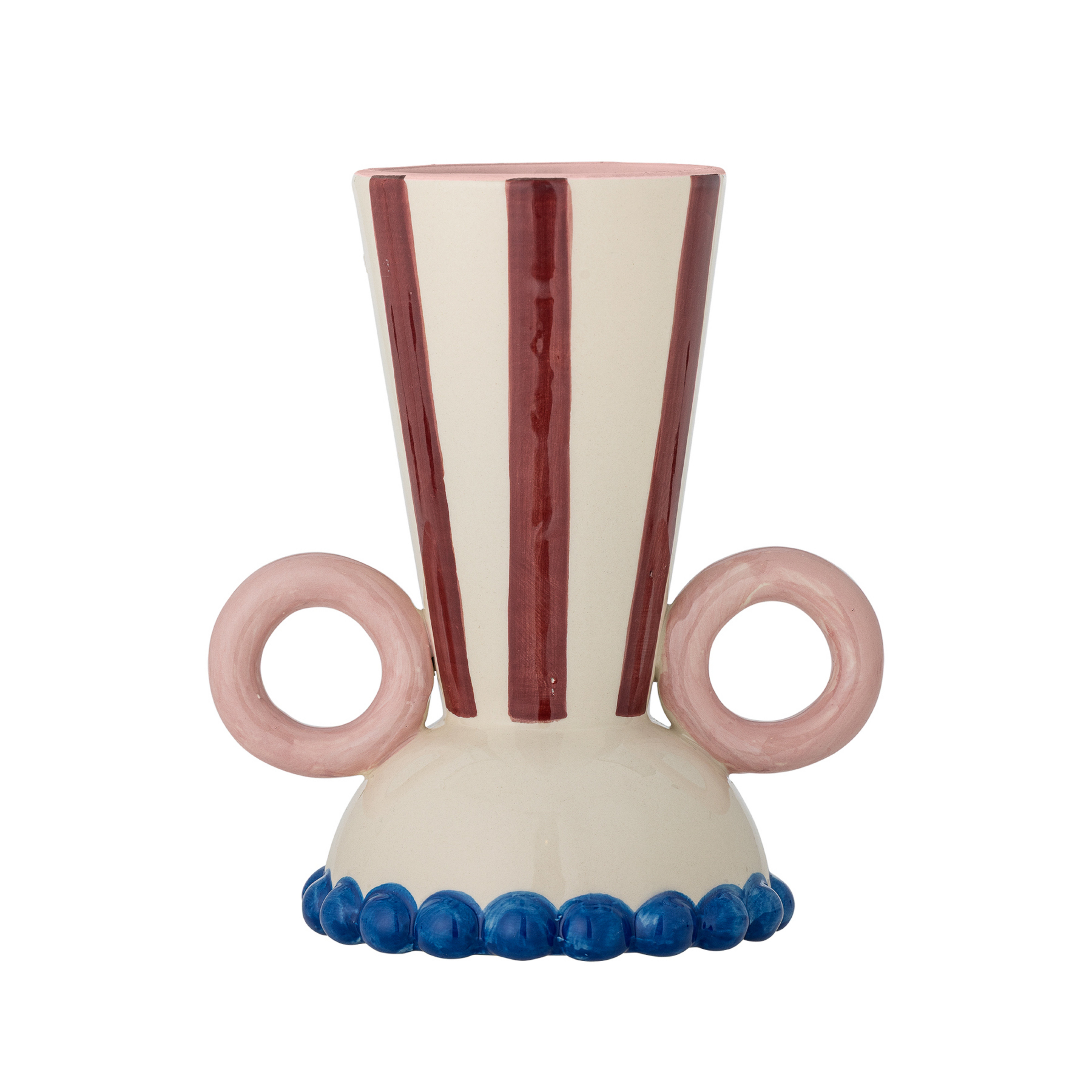 Jarrón Hyldia, multicolor, 21 cm de altura, cerámica - Bloomingville