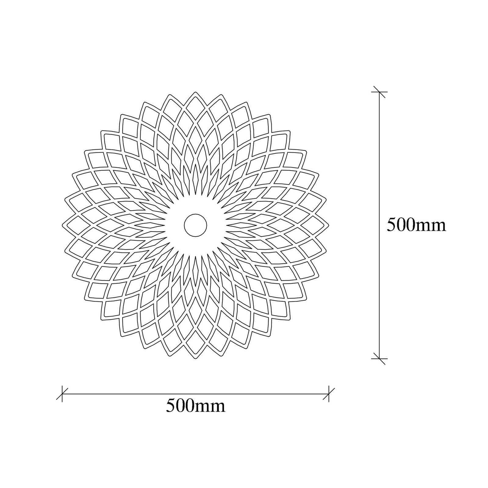 Wandlampe Fellini MR-988 Lochmuster Ø50cm kupfer günstig online kaufen