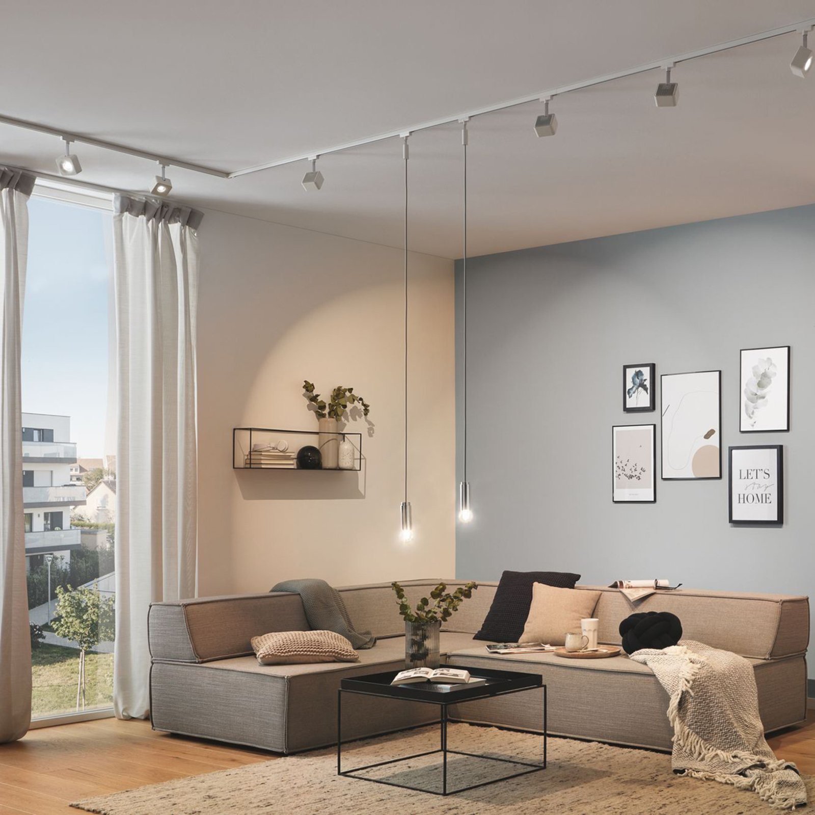 URail rail, wit, lengte 100 cm, aluminium - Paulmann