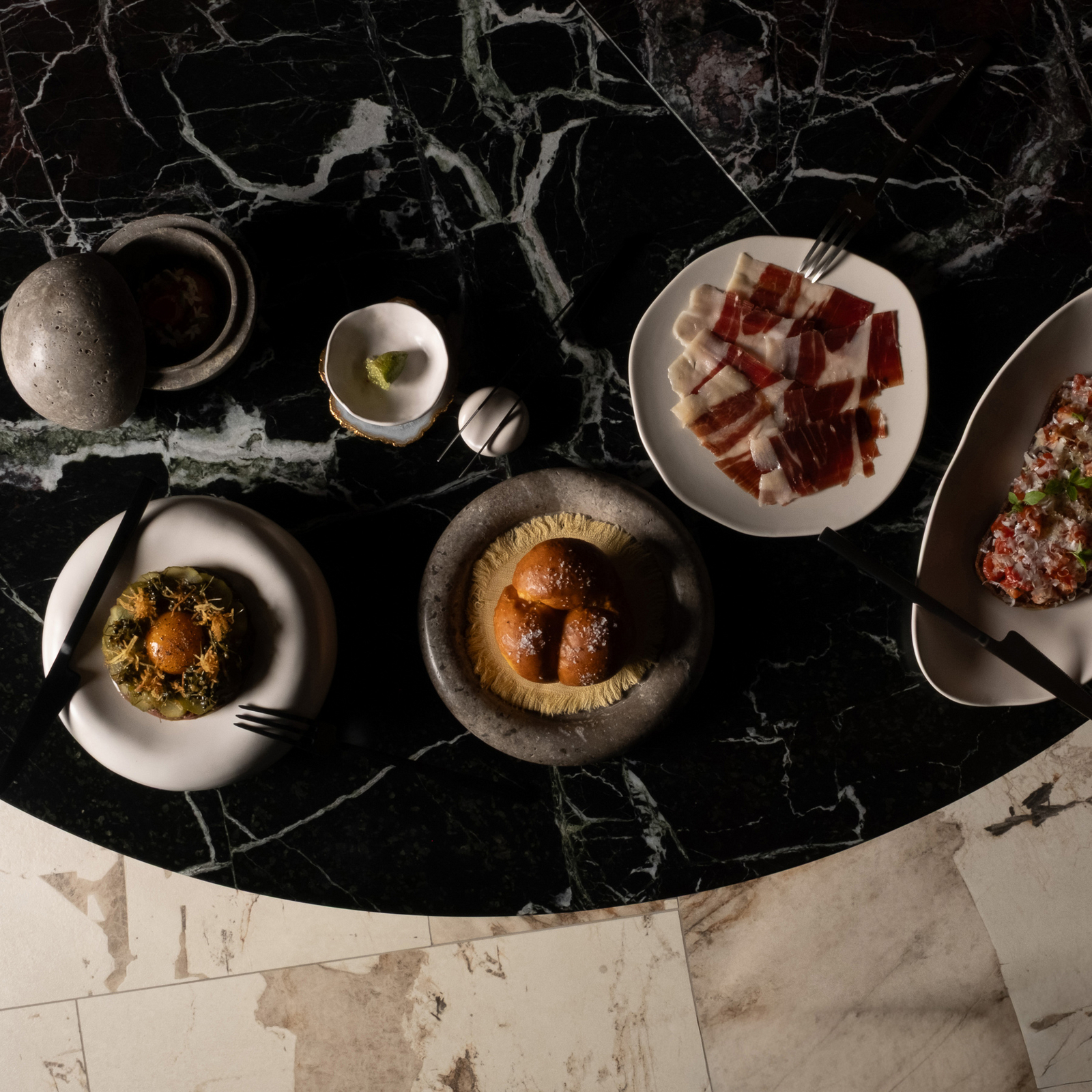 Miska Native, wysokość 3 cm, zestaw 4 sztuk, biała – 101 Copenhagen