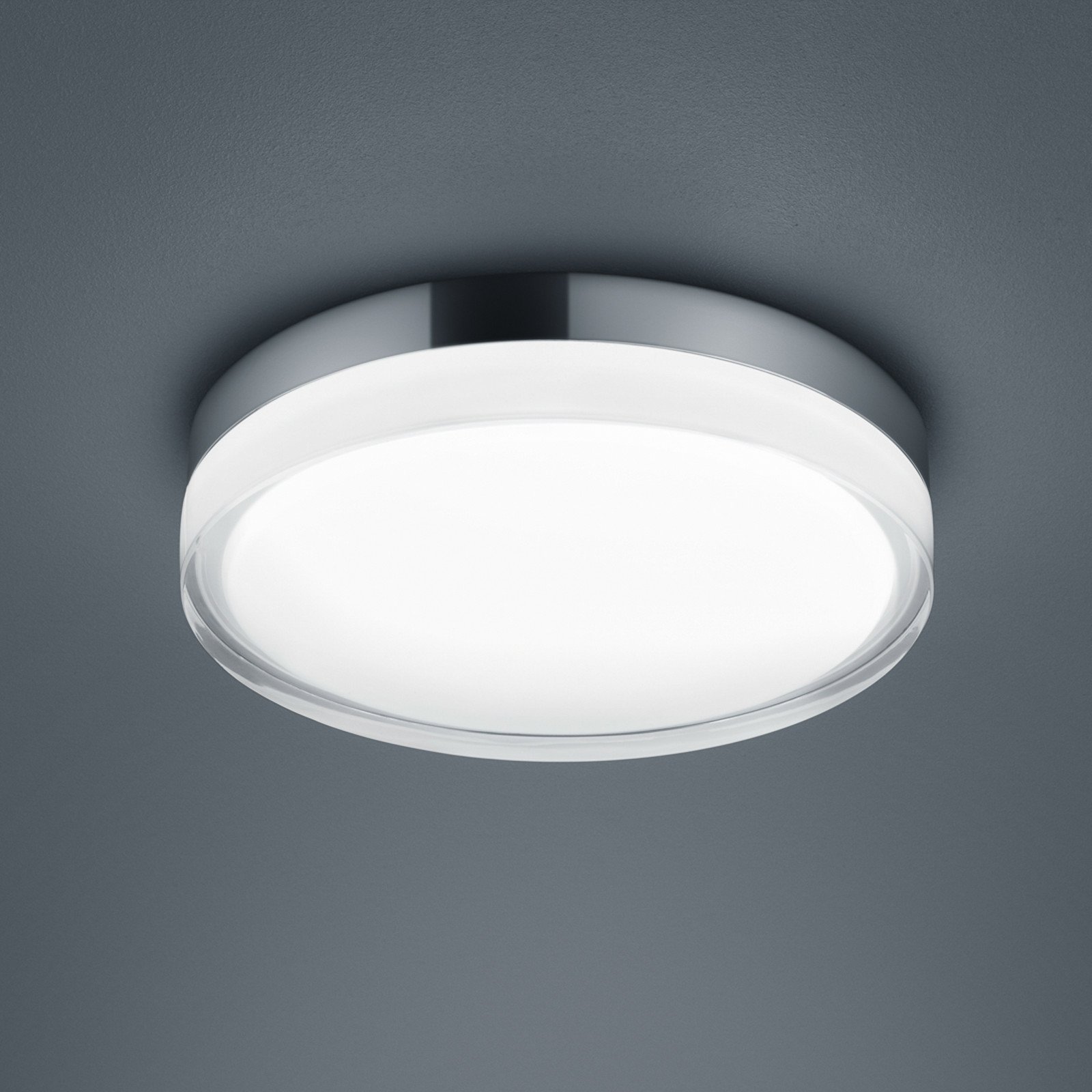 Plafonieră Helestra Tana LED cromată Ø 28 cm