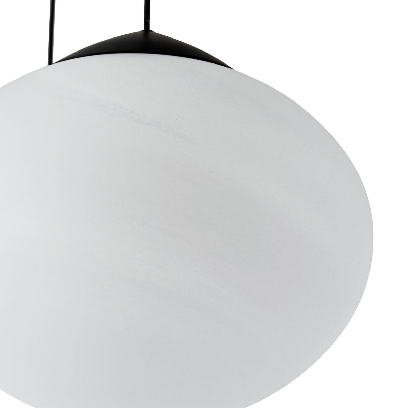 Lucande LED-Hängeleuchte Tivar, 6-flg., schwarz/weiß, Glas günstig online kaufen