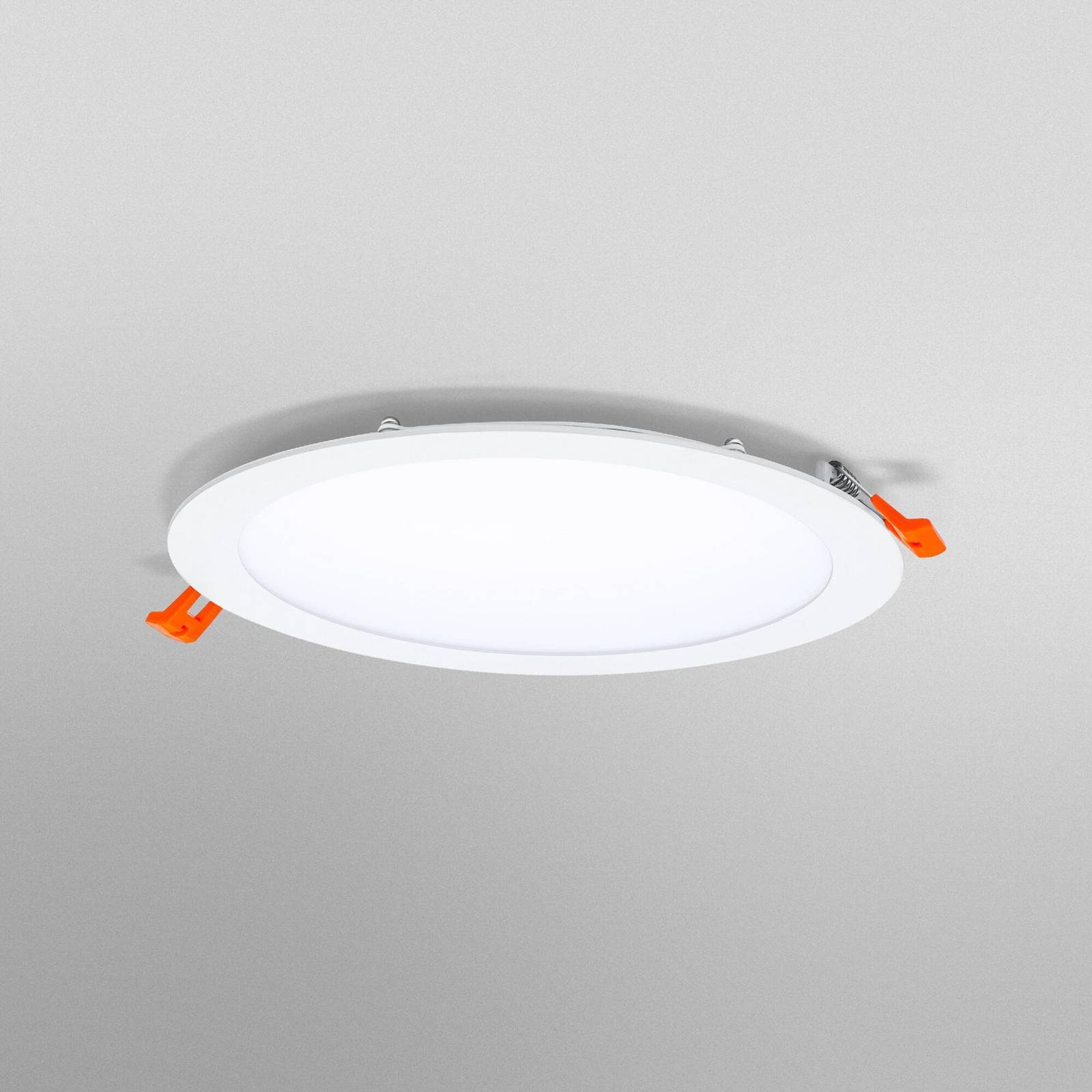 Wpuszczana lampa sufitowa LED OSRAM SLIM, Ø 23 cm, 6500 K, biała