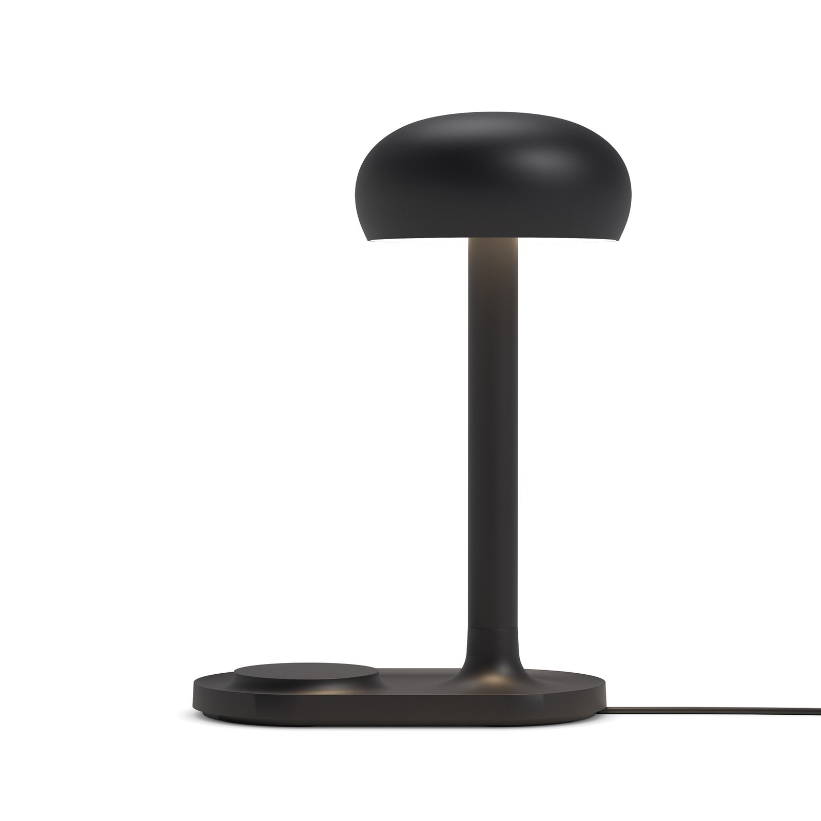 Emendo Tischleuchte w/Qi Wireless Charging Black - Eva Solo