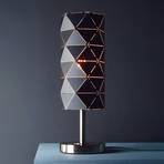 Stolná lampa Asterope, lineárna čierna