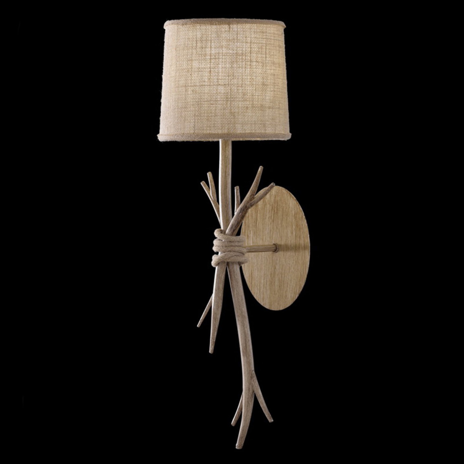 Sabina zidna svjetiljka s tekstilnim sjenilom