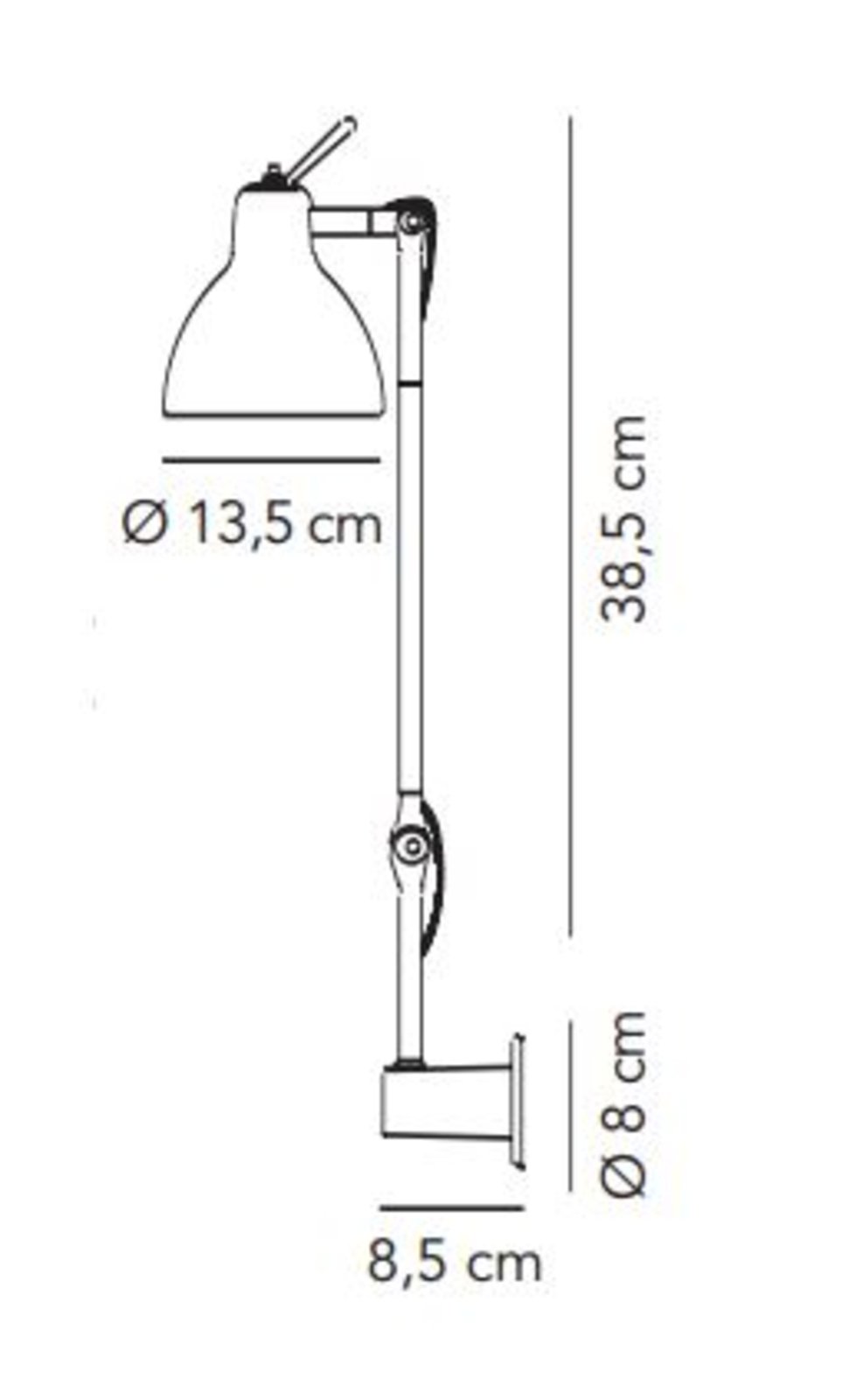 Luxy W1 Aplique de Pared Aluminio/Blanco Mate - Rotaliana