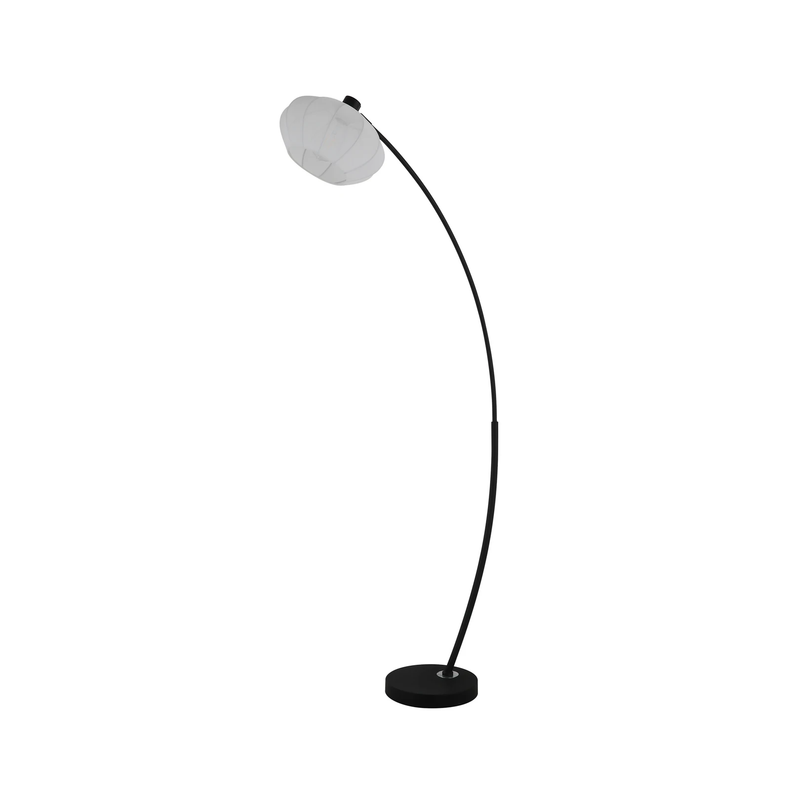 Stehleuchte Radiant, schwarz/weiß, Höhe 156 cm, Metall/Stoff