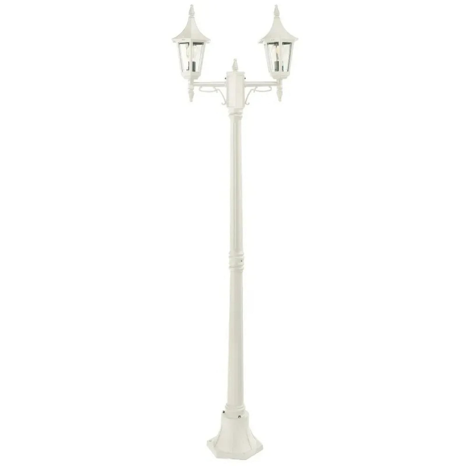 Rimini/Milano 2 Udendørs Parklampe t/Beton Forankring Hvid Norlys - Terrasse - Aluminium