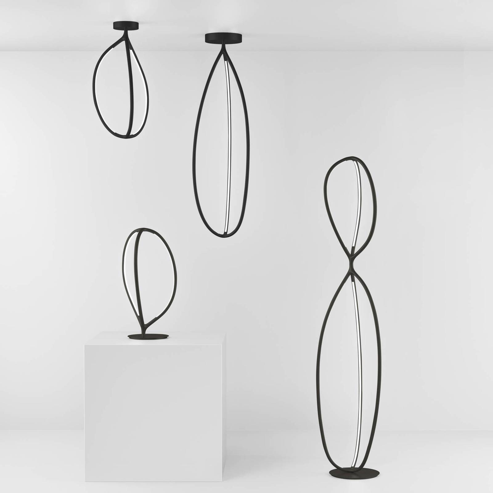 Artemide Arrival lámpa, app, fekete, 130cm