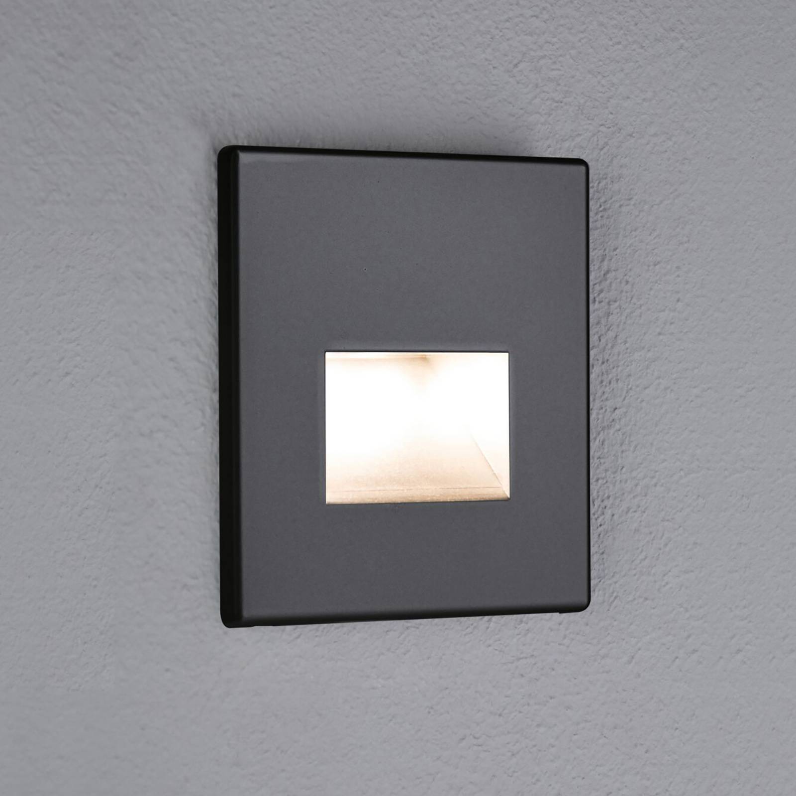 Paulmann kinkiet wpuszczany LED Edge, czarny