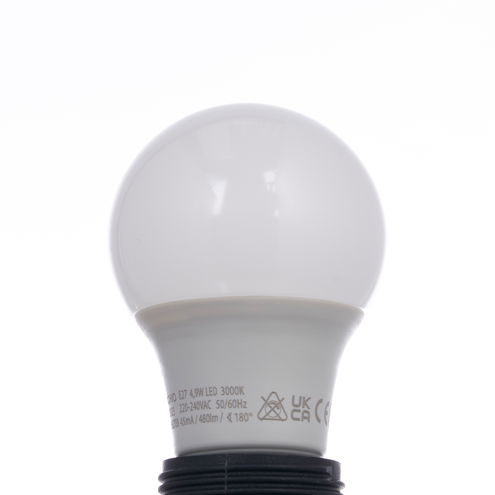 LED bulb E27 A60 4.9 W 3,000 K opal