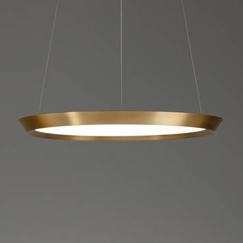 LEDS-C4 Saturn LED hanging light satin brass Ø60cm