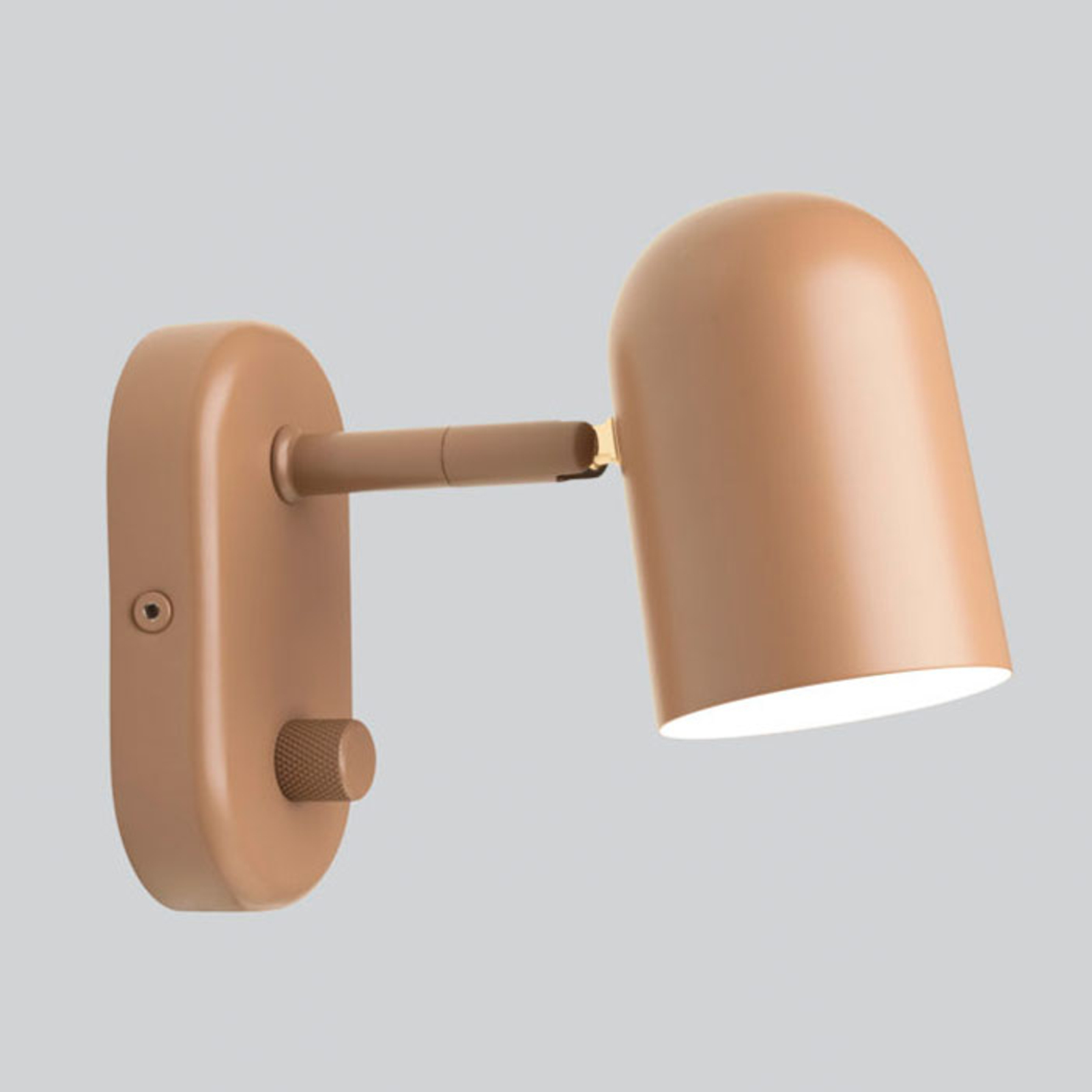 Northern vegglampe Buddy wall beige - Krem / amber