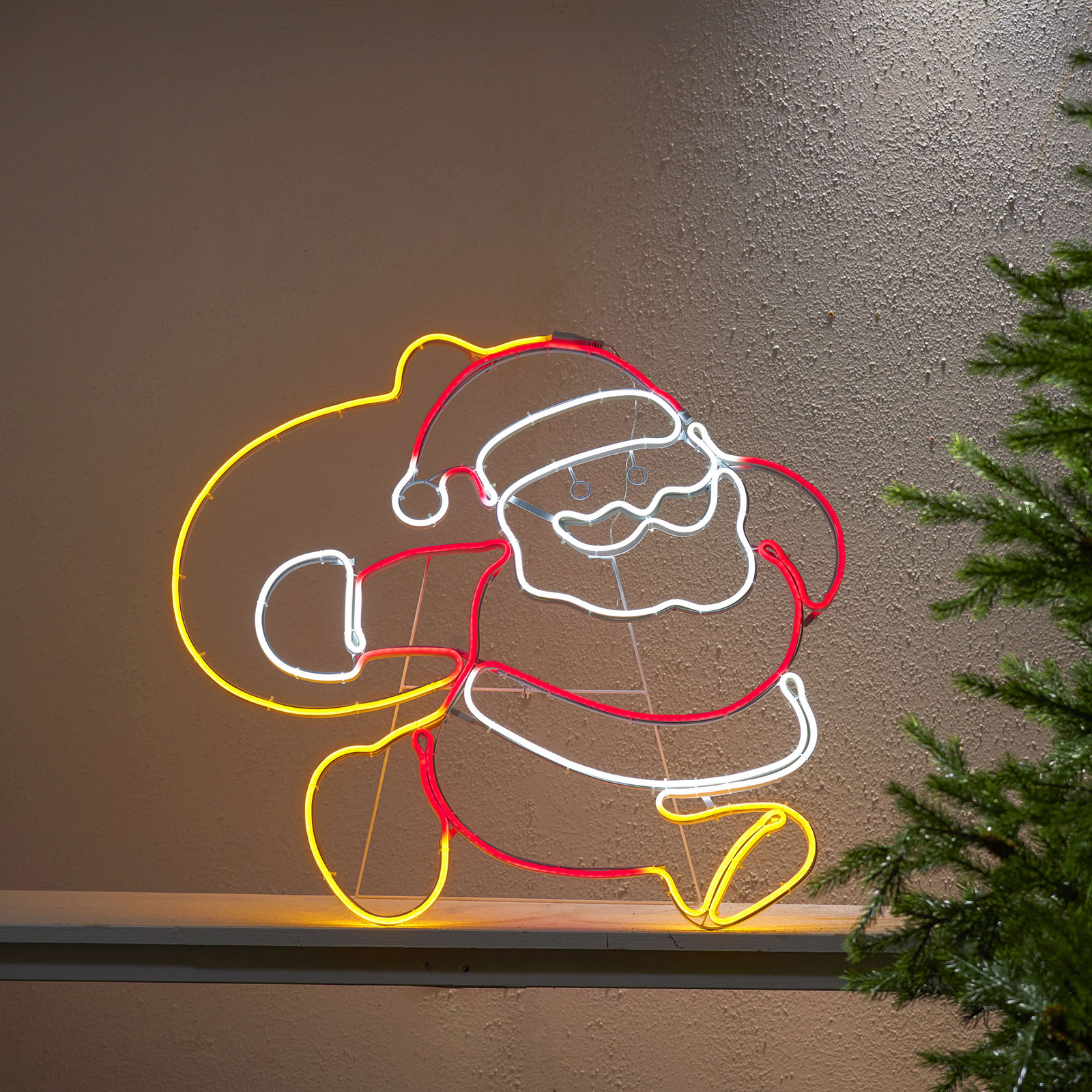 LED-Außendeko Neoled Weihnachtsmann