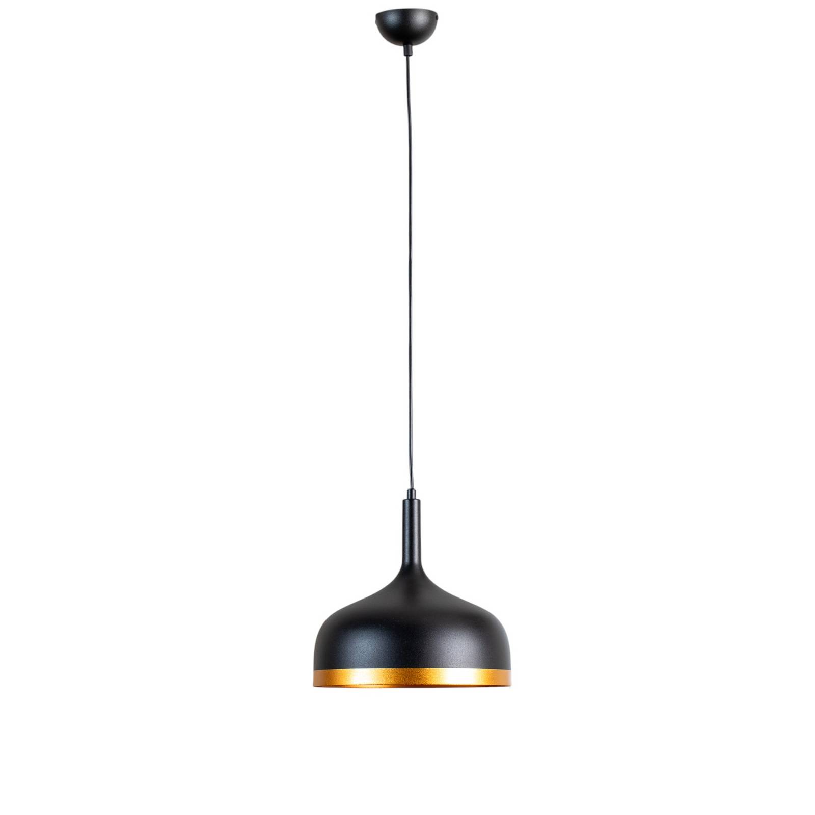 Hängeleuchte Sivani MR-826, schwarz/gold, Metall, Ø 30 cm