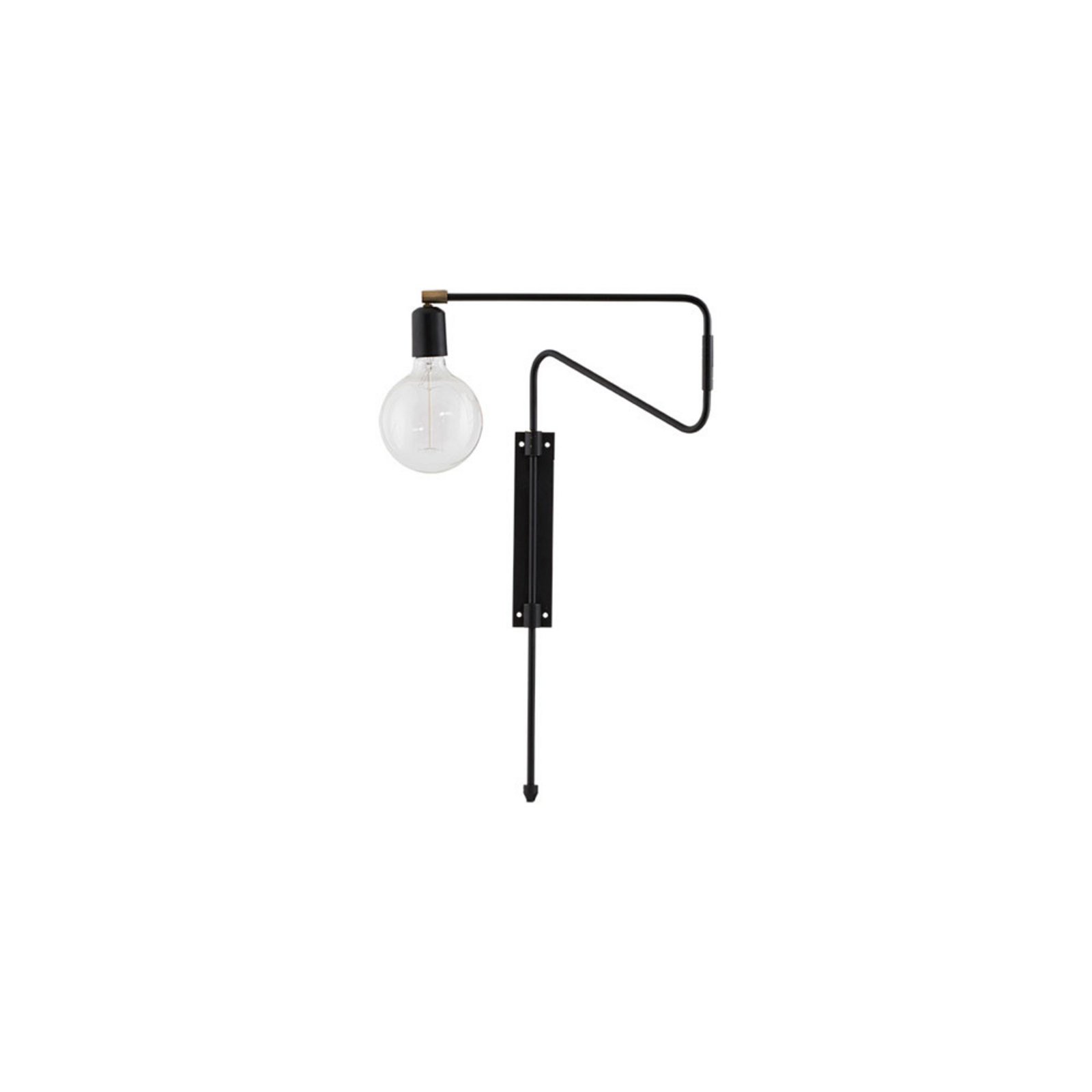 Swing Aplique de Pared 35cm Negro - House Doctor