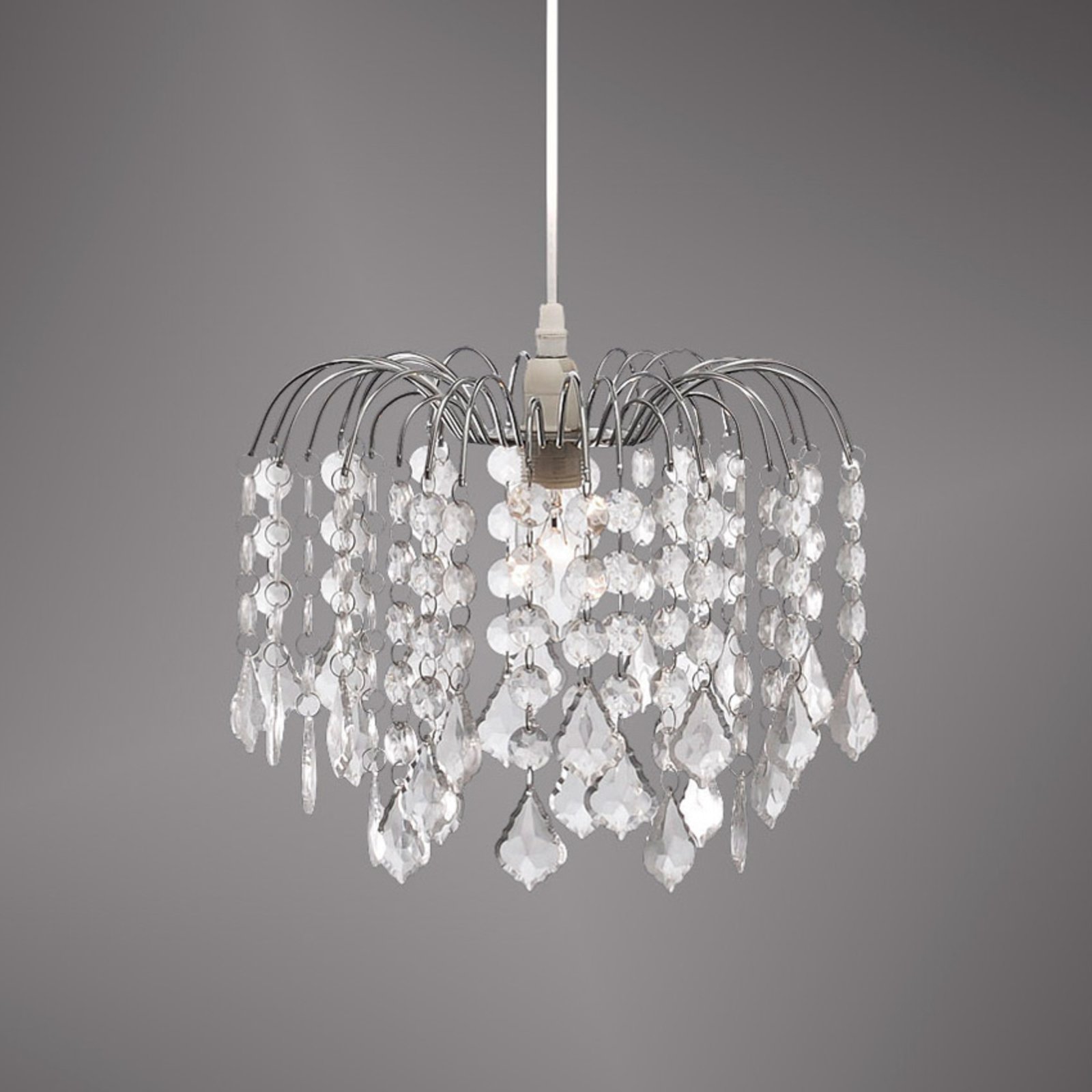 Jelly hanging light with clear decorative elements