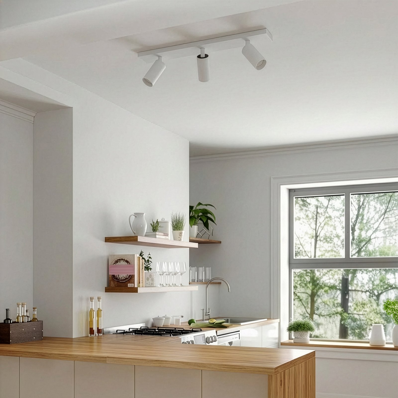 Arcchio Faretto da soffitto Brinja Slim, bianco, a 3 luci, GU10 MR11 Arcchio Faretto da soffitto Brinja Slim, bianco, a 3 luci, GU10 MR11