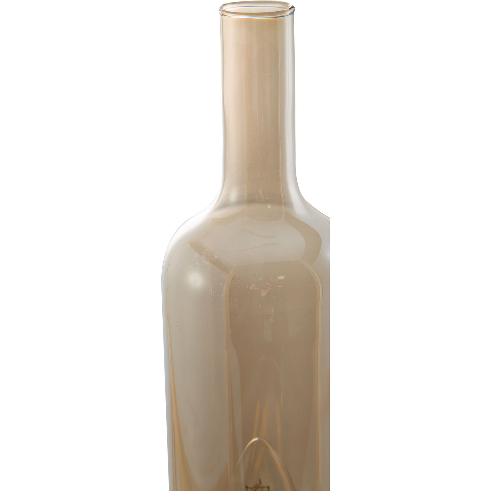Glas-Tischleuchte Bottle, amber