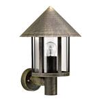 Outdoor wall light Torcia, brown-brass