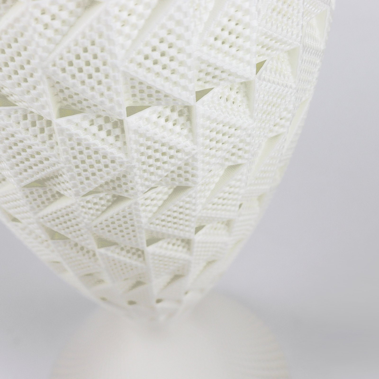 Fraktal gulvlampe af biomateriale, silk, 115 cm