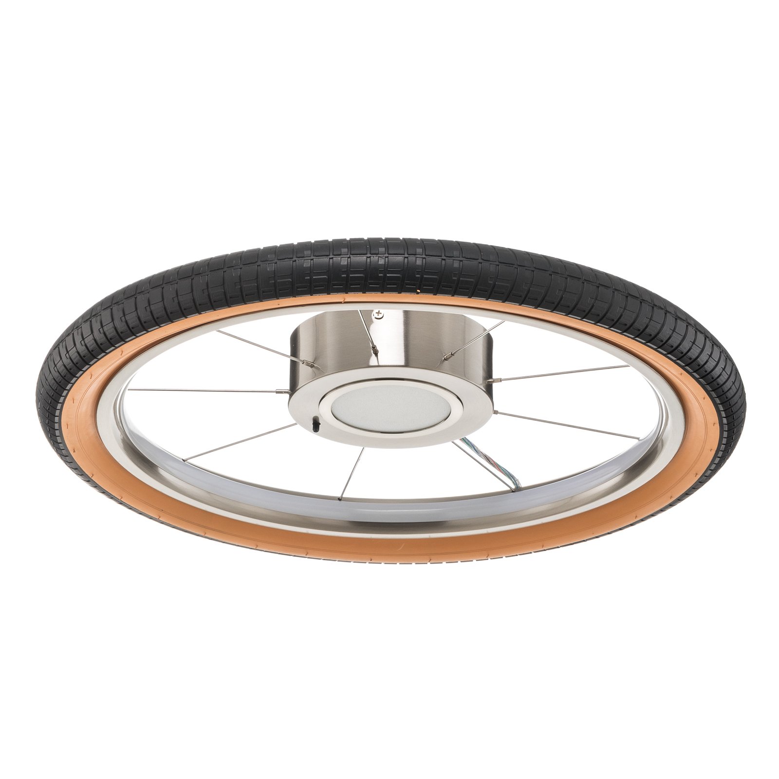 LED-taklampa Wheel, RGB, svart