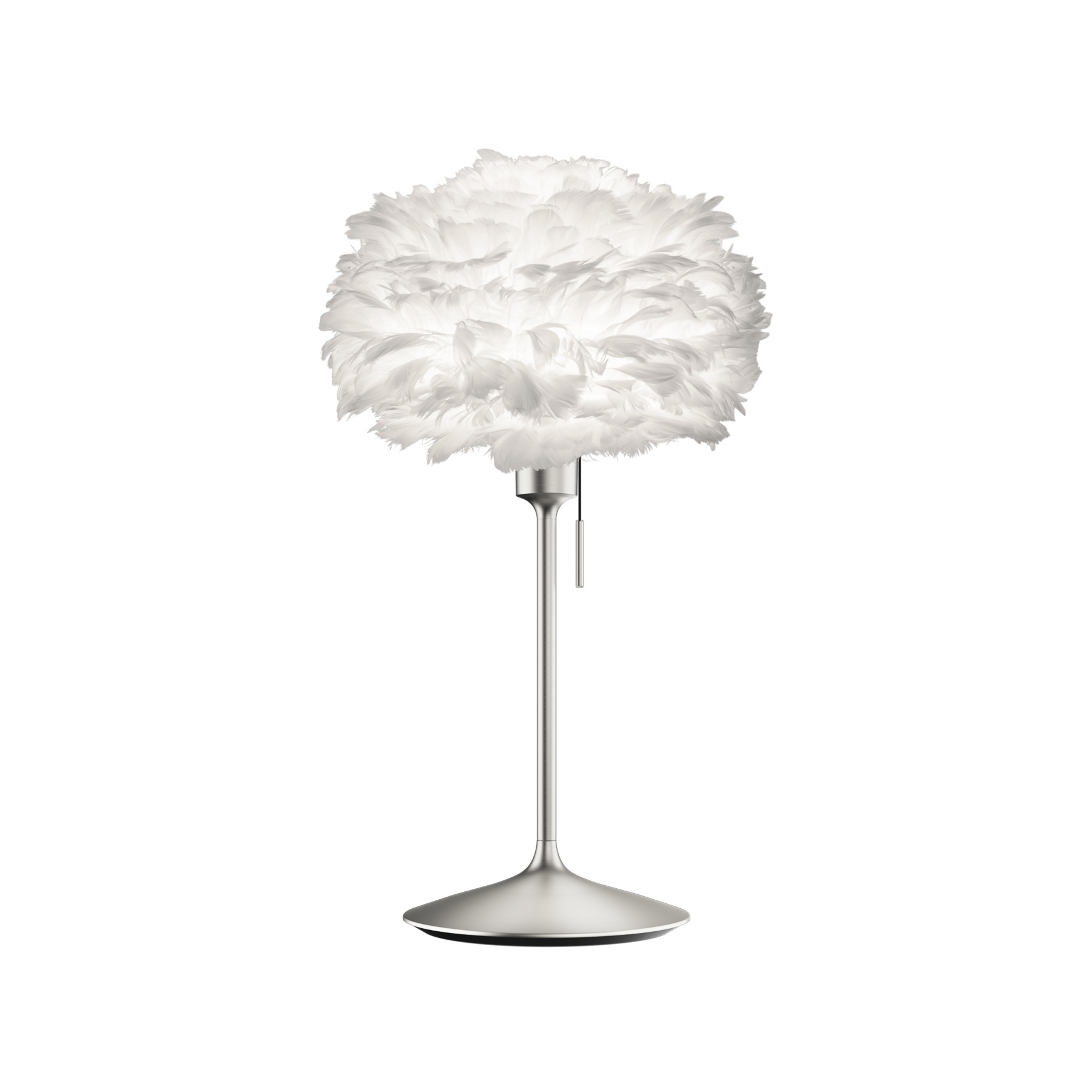 UMAGE Eos mini lampe de table blanc/acier brossé