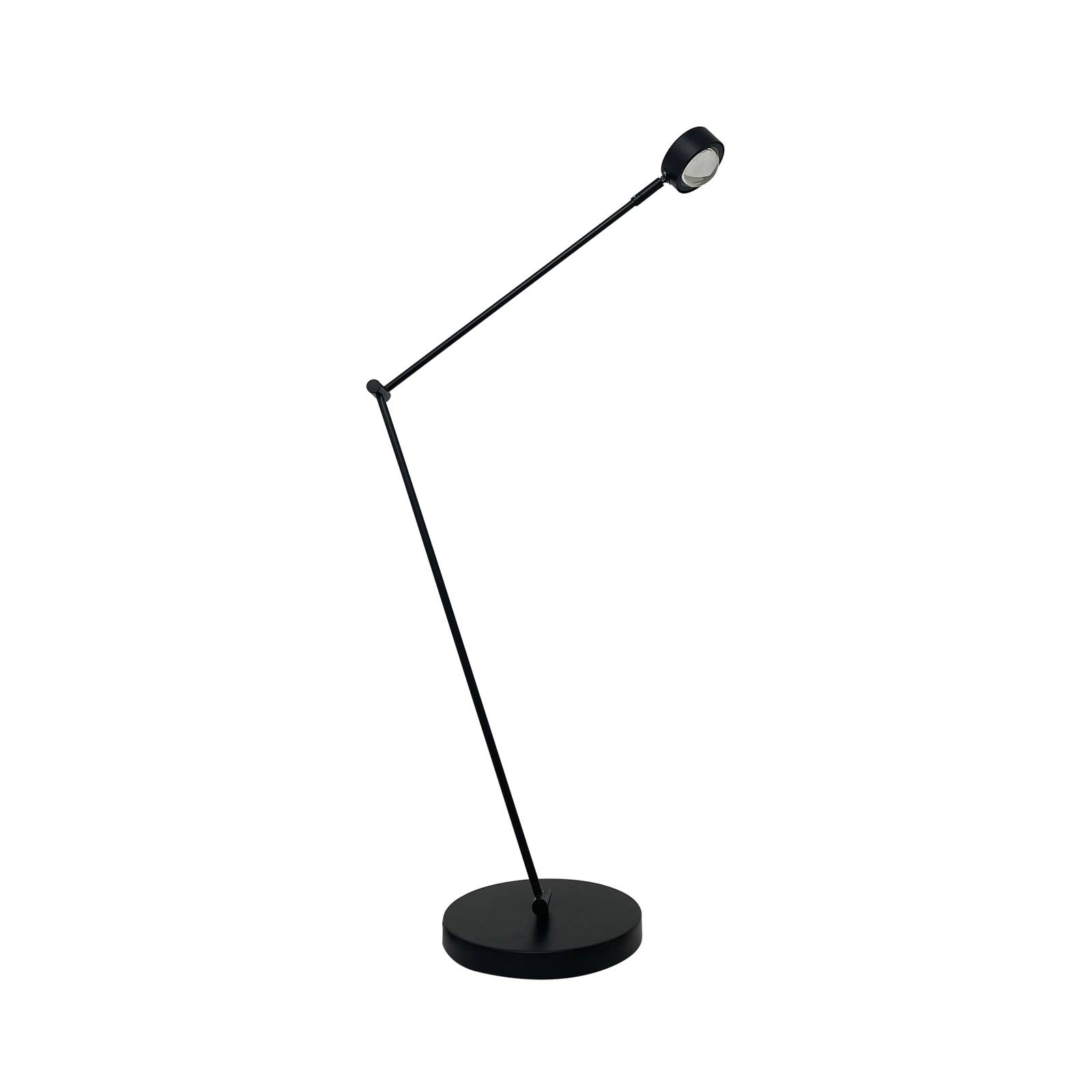 Lindby jyla állólámpa, fekete, állítható, lencse, 4200k