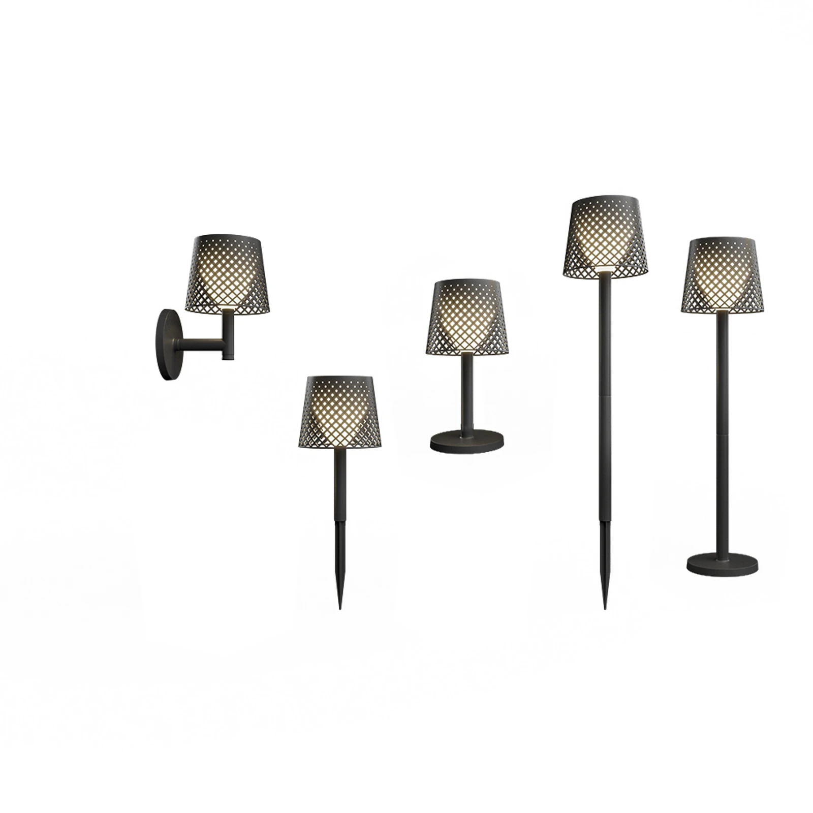 Lampa solarna LED Newgarden Greta, czarna